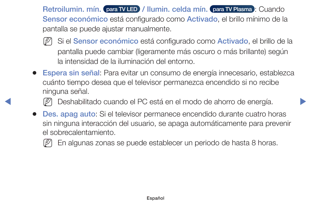 Samsung UE58H5200AWXXC, UE48J5170ASXZG, UE40J5170ASXZG, UE40H4200AWXXC, UE32H4000AWXXC Retroilumin. mín Ilumin. celda mín 