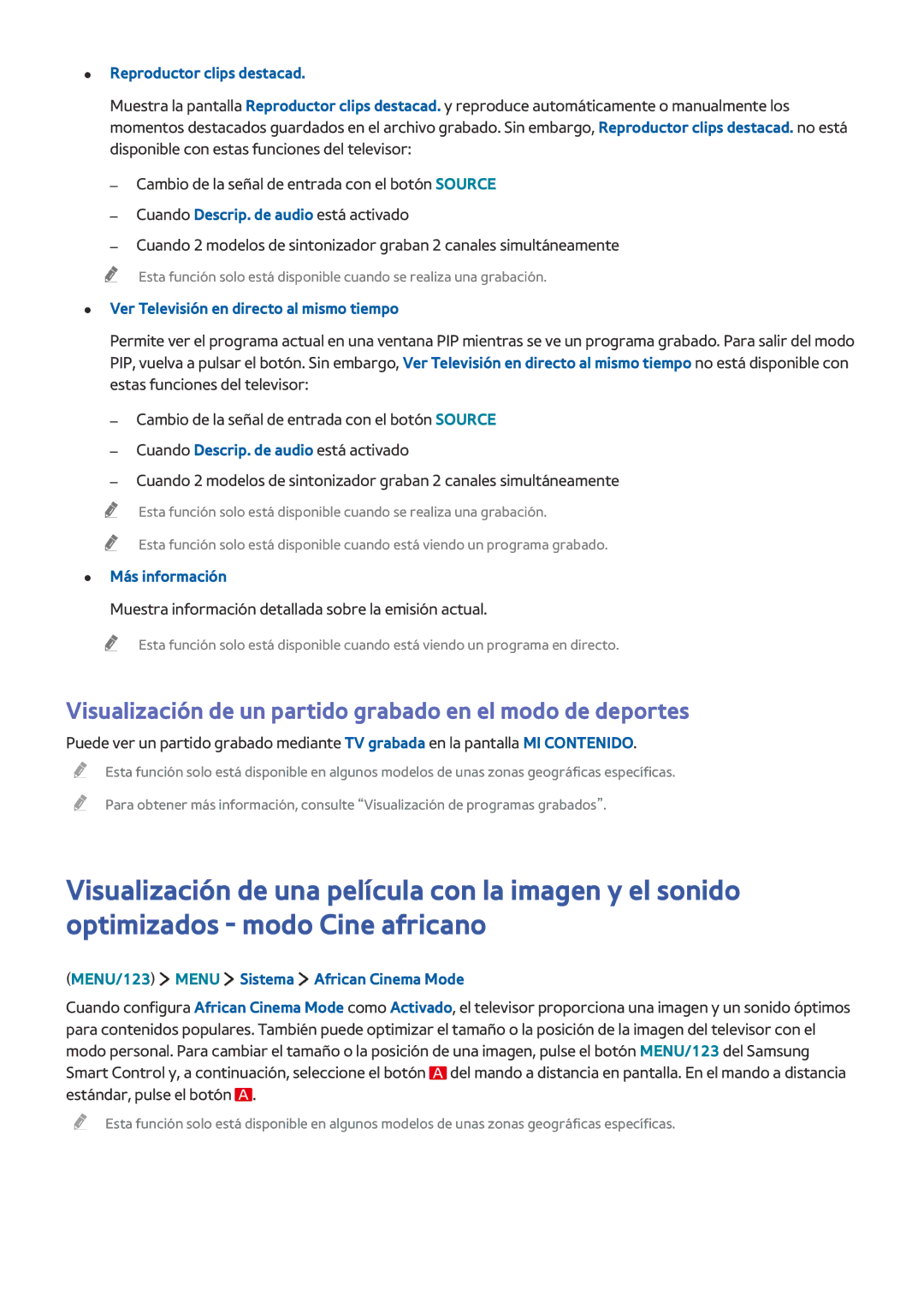 Samsung UE55J5570SUXXC, UE48J6200AWXXH, UE55J6300AKXXC manual Visualización de un partido grabado en el modo de deportes 