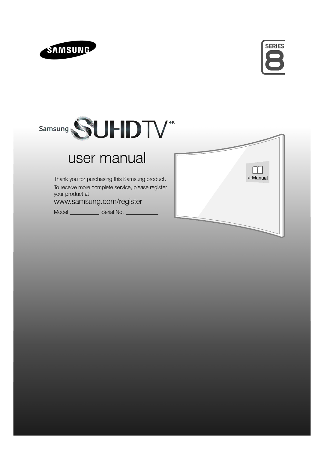 Samsung UE55JS8500LXXH, UE48JS8500LXXH, UE48JS8500LXXN, UE55JS8500LXXN, UE48JS8502TXXH, UE65JS8502TXXH, UE55JS8502TXXH manual 