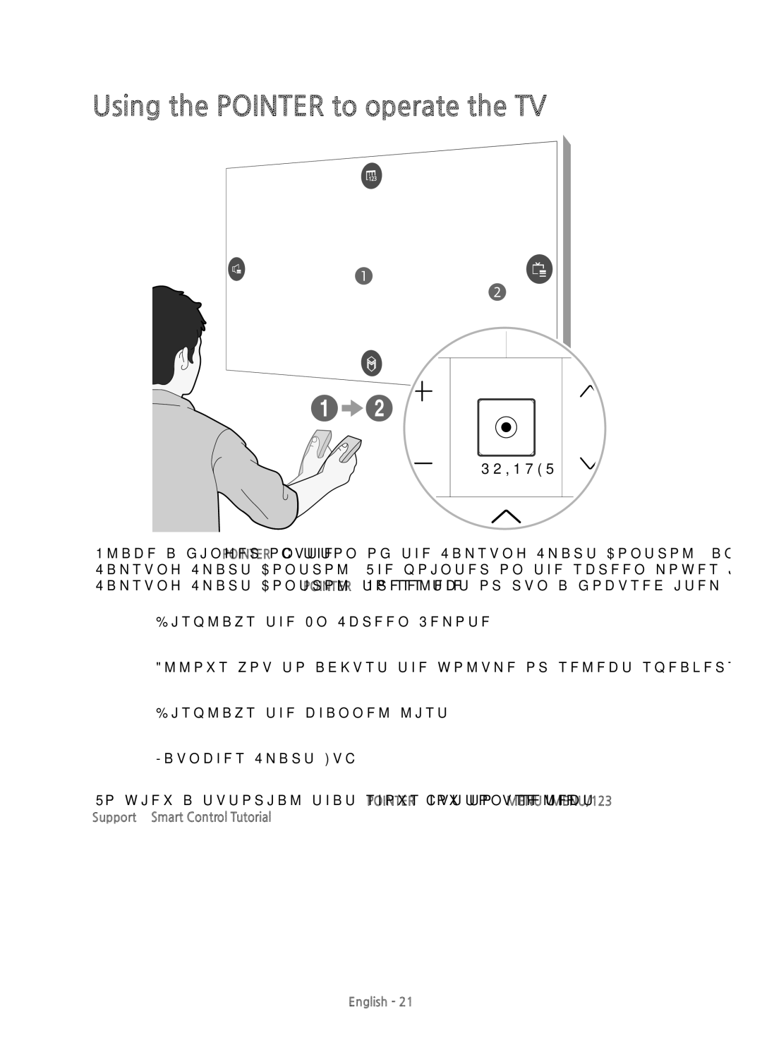 Samsung UE48JS8500TXZT, UE48JS8500TXXC, UE55JS8500TXXC, UE48JS8500TXZF manual Using the Pointer to operate the TV, 32,175 