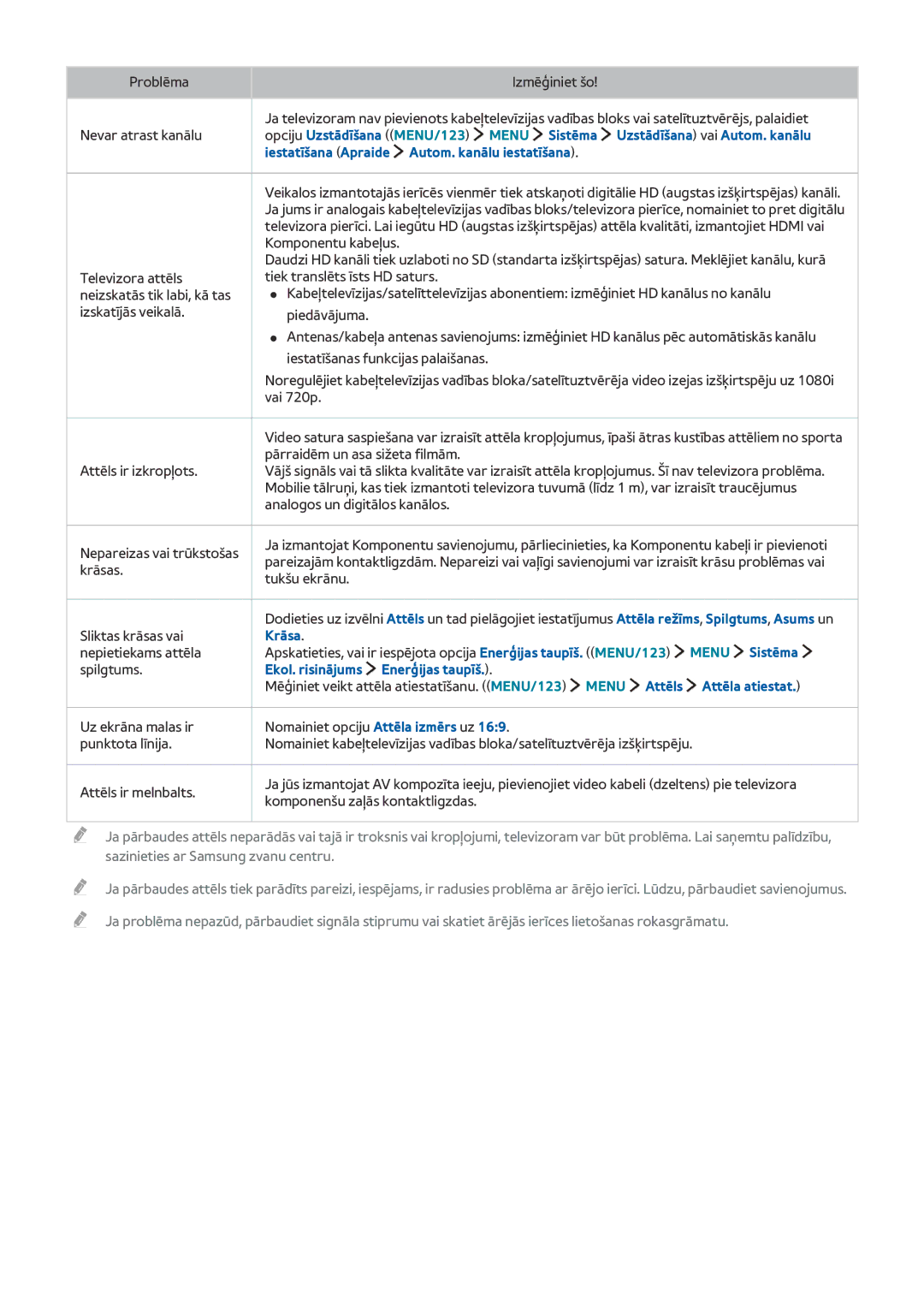 Samsung UE48JU6072UXXH, UE48JU6495UXZG, UE48JU6490UXZG, UE40JU6450UXZG manual Krāsa Menu Sistēma, Autom. kanālu iestatīšana 