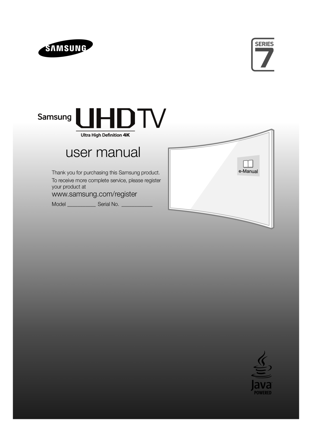 Samsung UE65JU7590TXZG manual Declaration of Conformity, Television Receiver, UE55JU7590, UE55JU75**, UA55JU75 