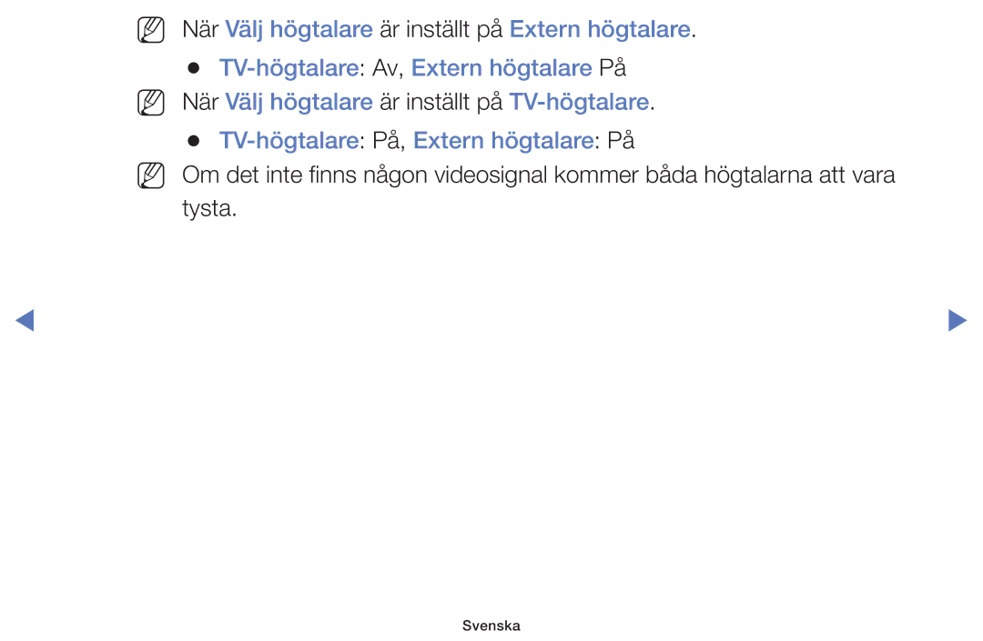 Samsung UE32K4105AKXXE, UE49K5105AKXXE, UE32K5105AKXXE, UE40K5105AKXXE, UE55K5105AKXXE manual Svenska 