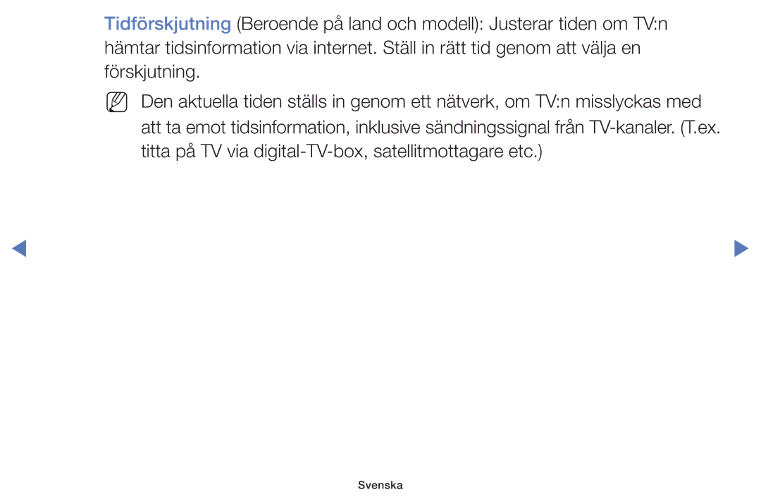 Samsung UE32K4105AKXXE, UE49K5105AKXXE, UE32K5105AKXXE, UE40K5105AKXXE, UE55K5105AKXXE manual Svenska 