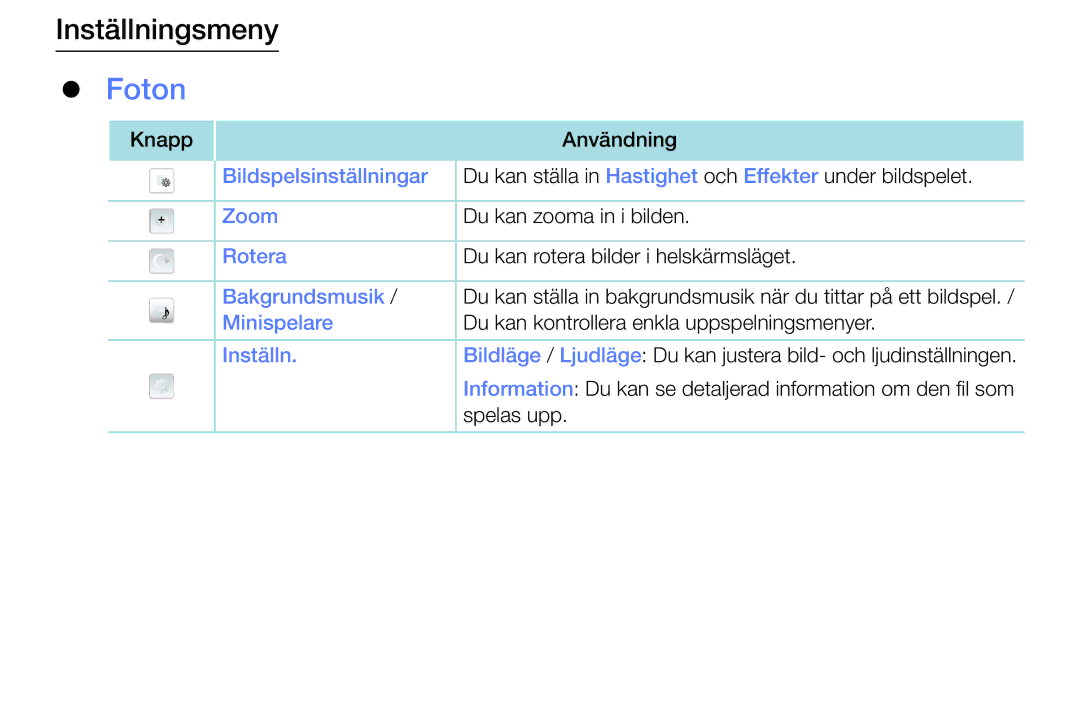 Samsung UE40K5105AKXXE, UE49K5105AKXXE, UE32K5105AKXXE, UE32K4105AKXXE, UE55K5105AKXXE manual Foton 