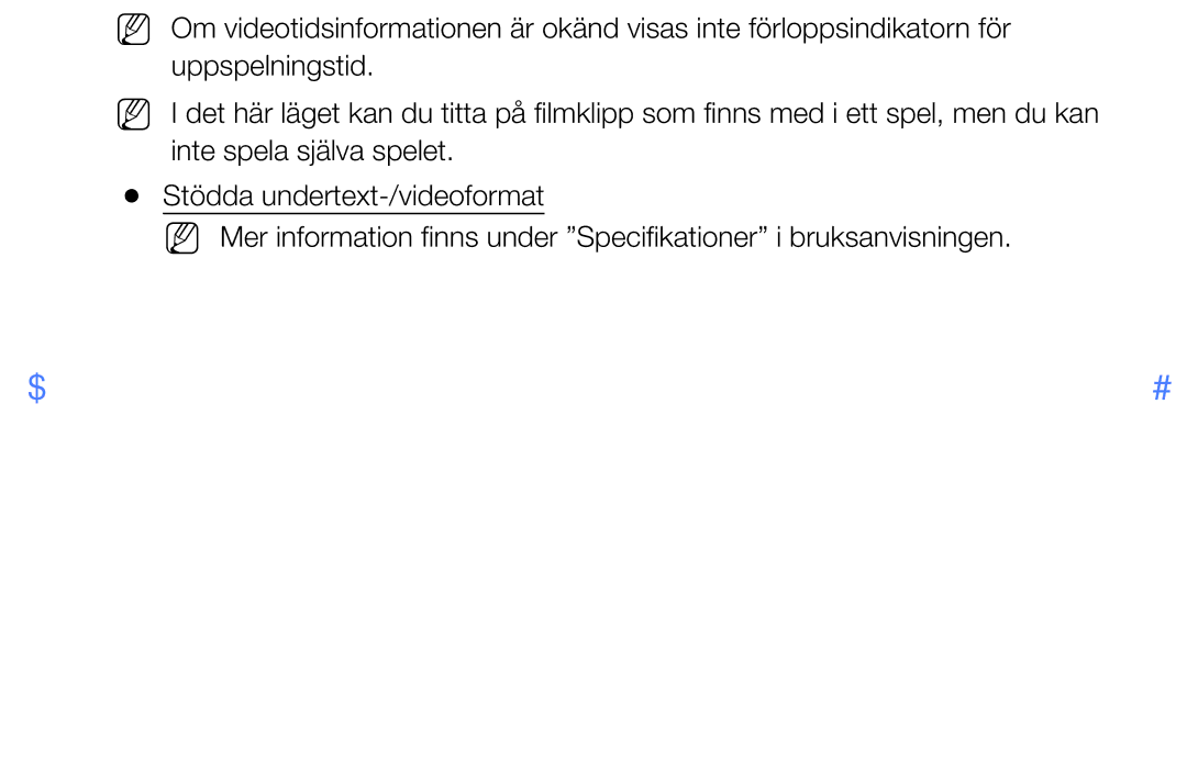 Samsung UE32K4105AKXXE, UE49K5105AKXXE, UE32K5105AKXXE, UE40K5105AKXXE, UE55K5105AKXXE manual Svenska 