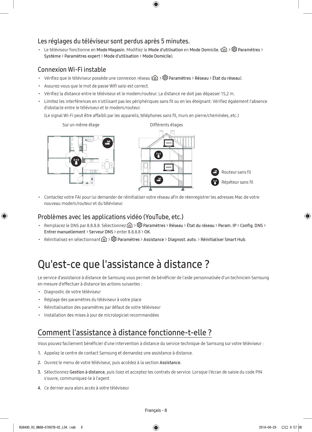 Samsung UE40KU6400UXXC manual Quest-ce que lassistance à distance ?, Comment lassistance à distance fonctionne-t-elle ? 