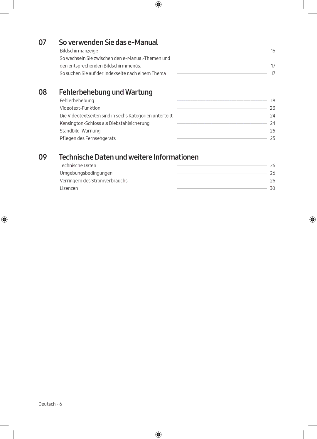 Samsung UE49M5000AKXZT, UE40M5000AKXZT, UE49M5000AKXXU manual So verwenden Sie das e-Manual, Fehlerbehebung und Wartung 