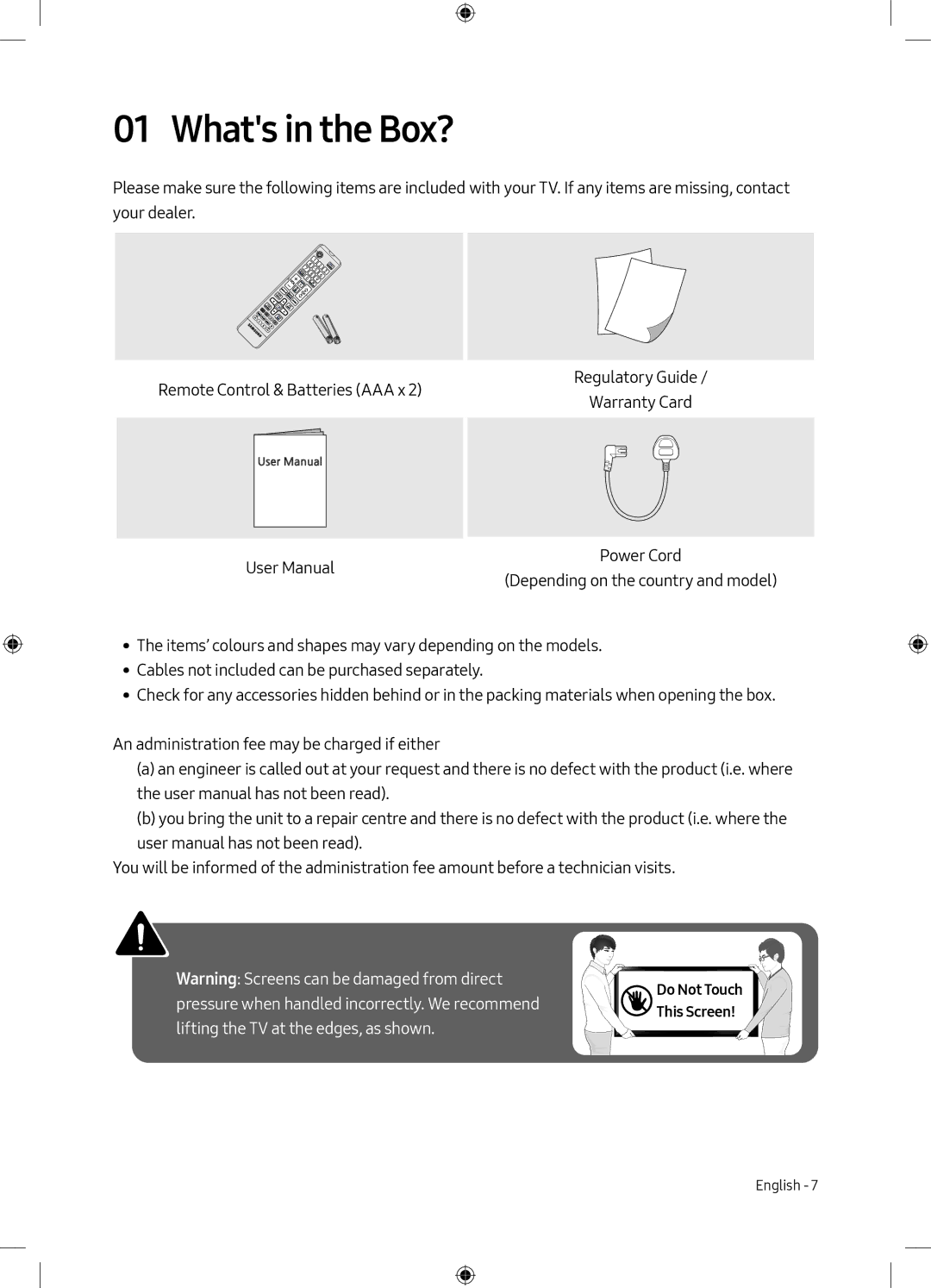 Samsung UE40M5000AKXXU, UE49M5000AKXZT, UE40M5000AKXZT, UE49M5000AKXXU manual Whats in the Box? 