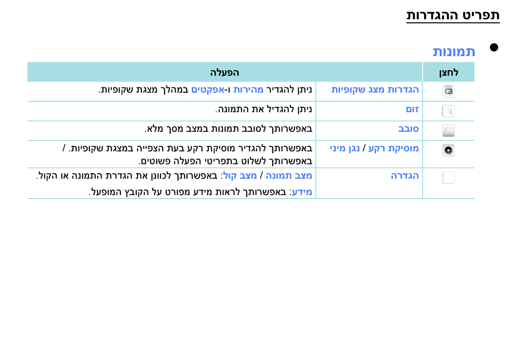 Samsung UE49M5000AUXSQ, UE40M5000AUXSQ, UA32J4003DWXSQ manual תונומת 