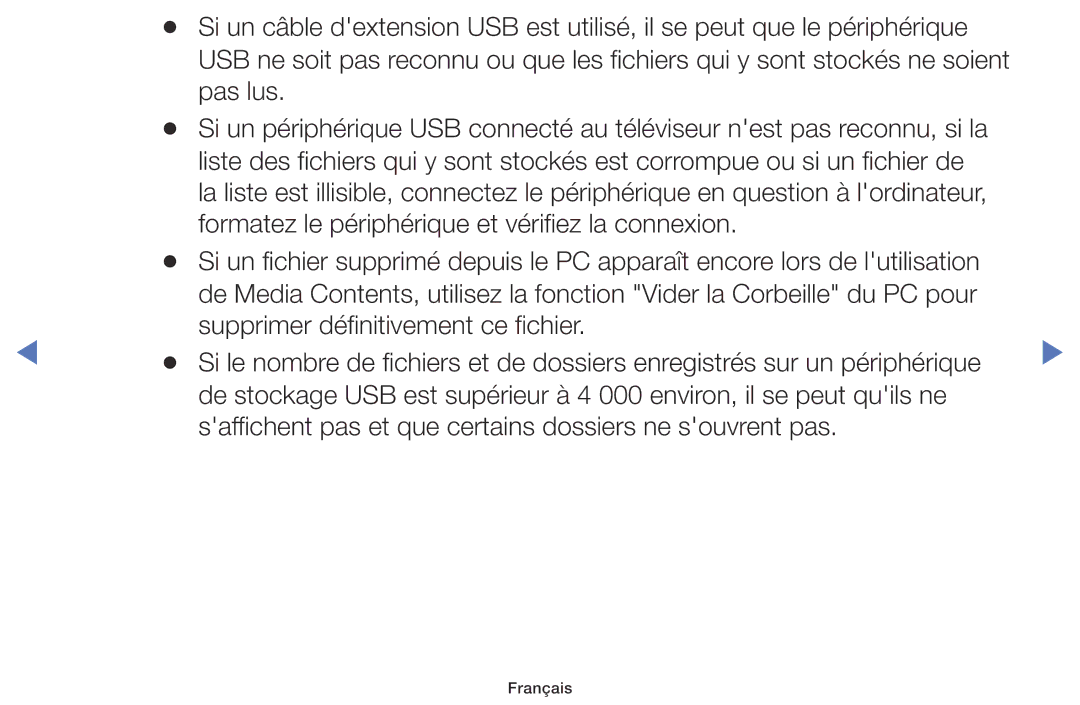 Samsung UE32M4005AWXXC, UE49M5005AWXXC, UE40M5005AWXXC, UE32M5005AWXXC manual Français 