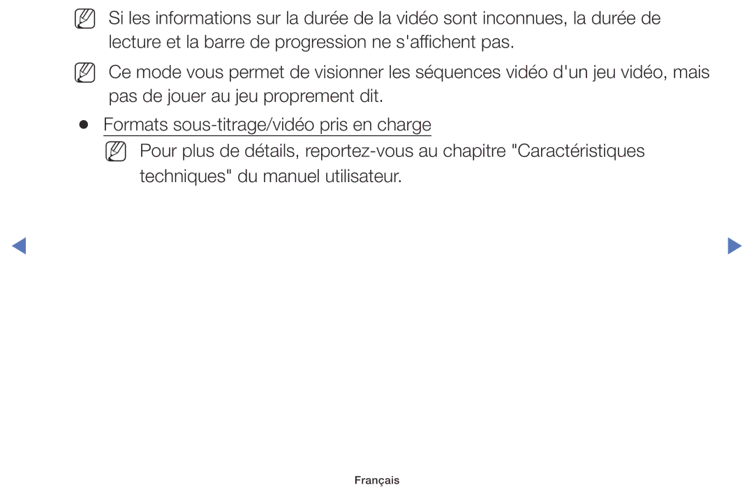 Samsung UE32M5005AWXXC, UE49M5005AWXXC, UE32M4005AWXXC, UE40M5005AWXXC manual Français 