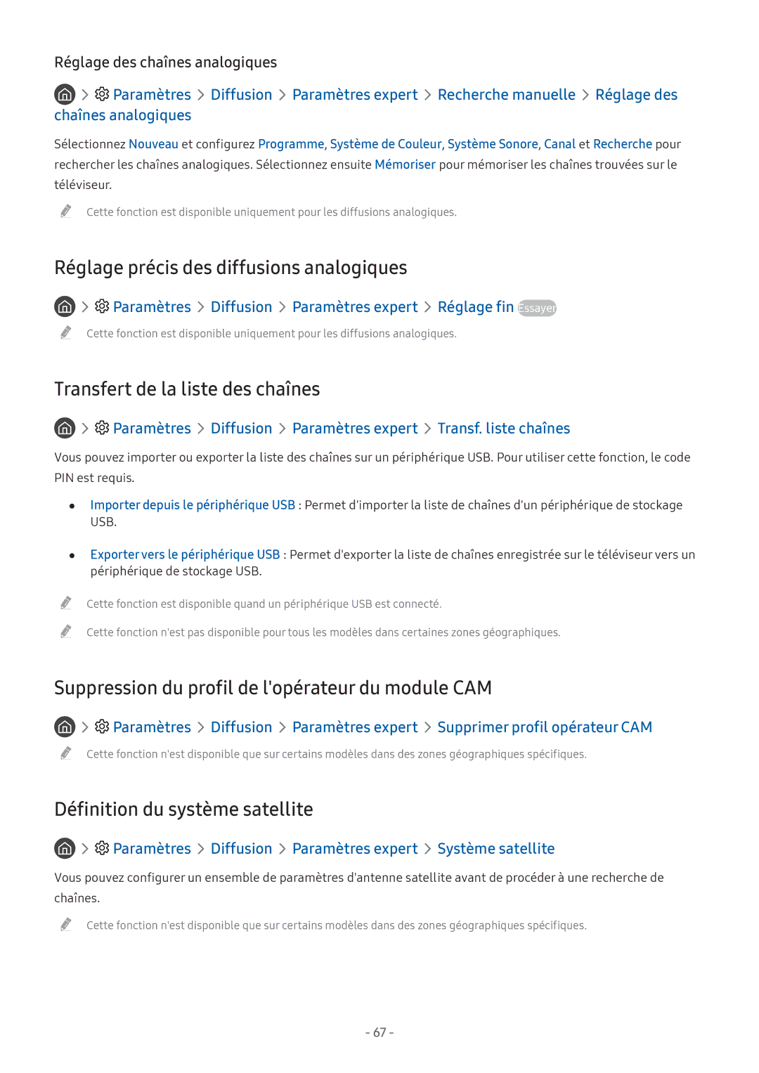 Samsung UE43M5515AKXXC, UE49M5605AKXXC manual Réglage précis des diffusions analogiques, Transfert de la liste des chaînes 