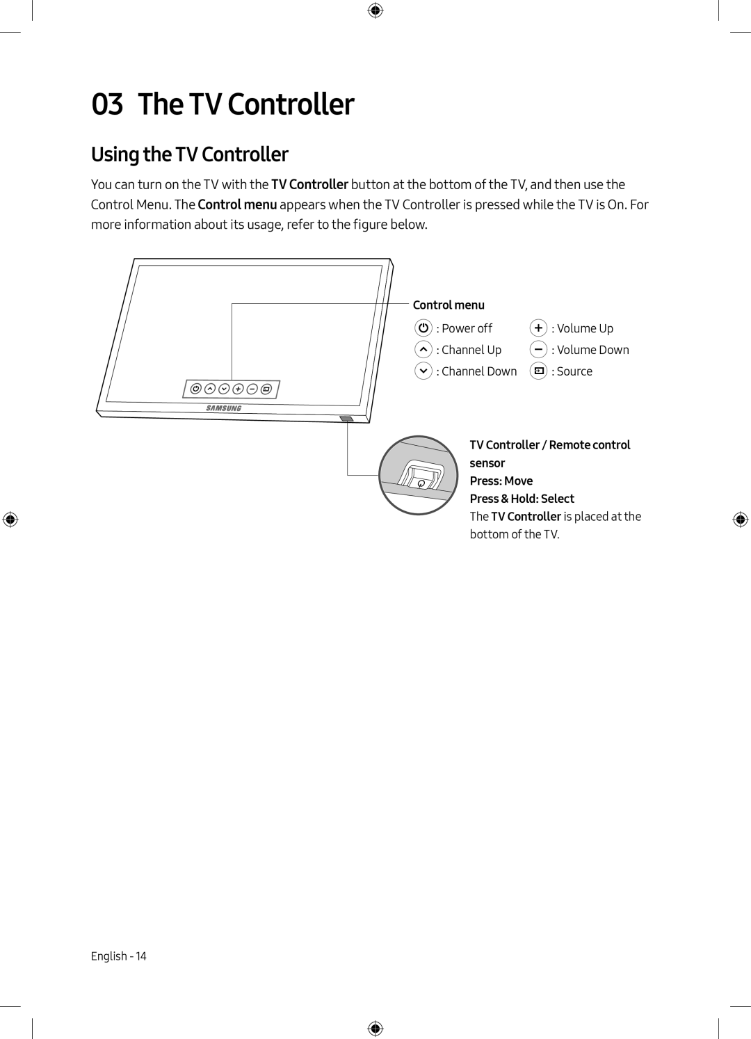 Samsung UE55M6300AKXXU, UE49M6300AKXZT, UE49M6300AKXXU manual Using the TV Controller 