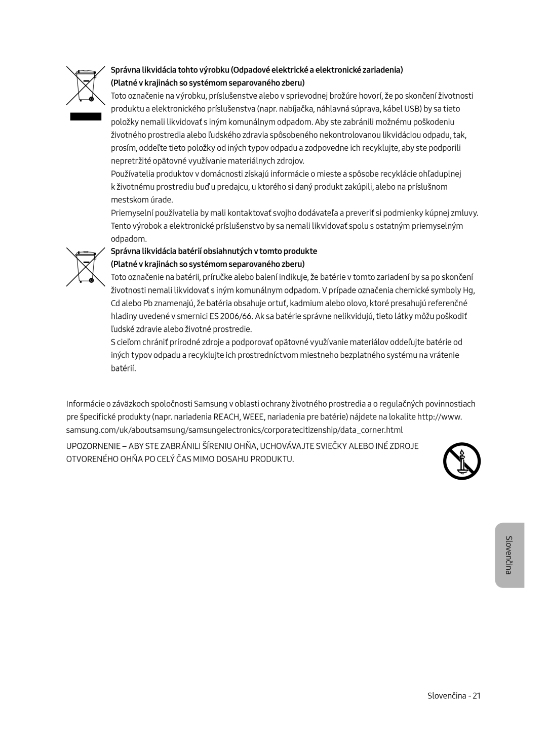 Samsung UE65MU6502UXXH, UE49MU6502UXXH, UE55MU6502UXXH manual Slovenčina 