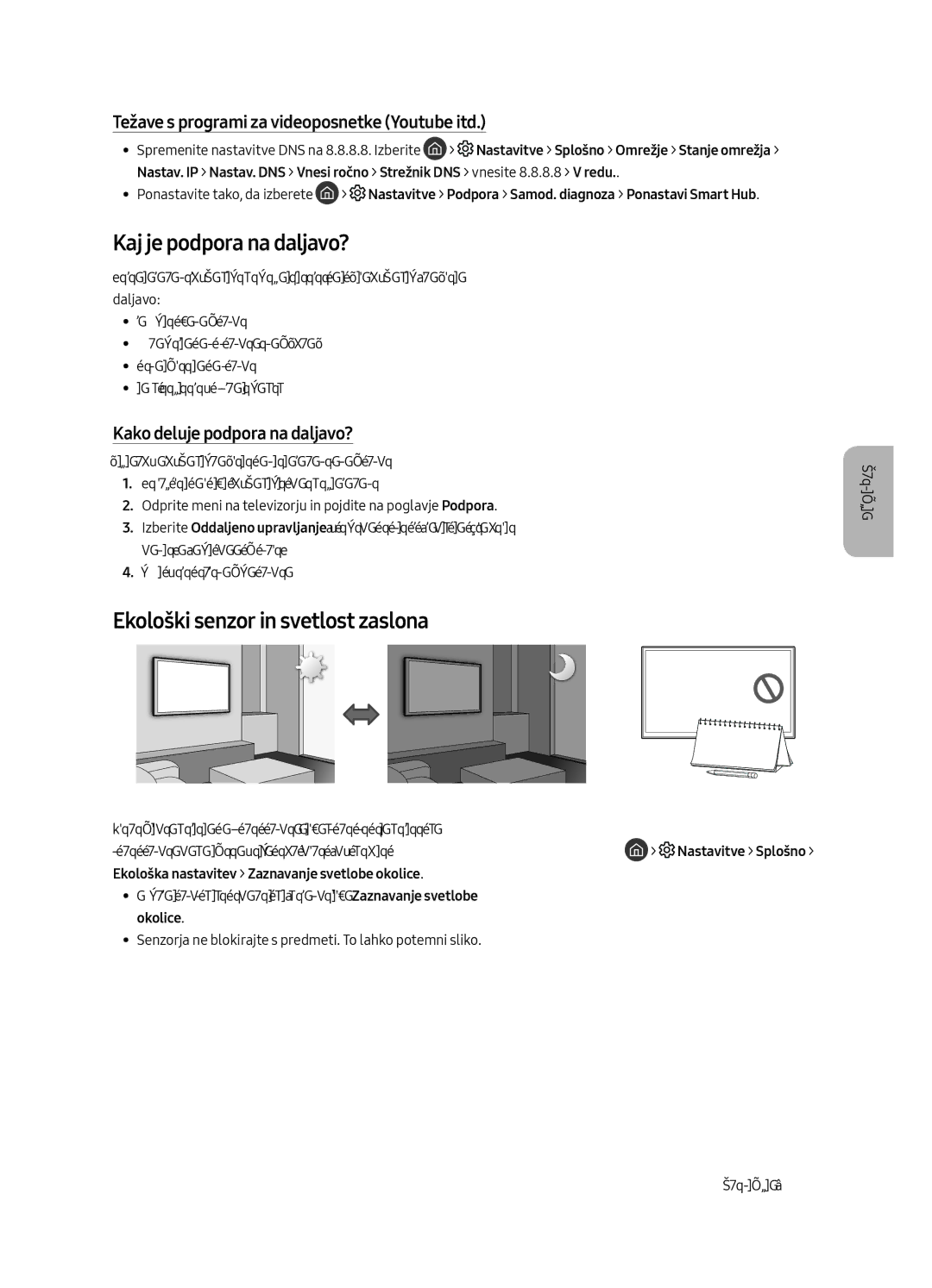 Samsung UE65MU6502UXXH Kaj je podpora na daljavo?, Ekološki senzor in svetlost zaslona, Kako deluje podpora na daljavo? 