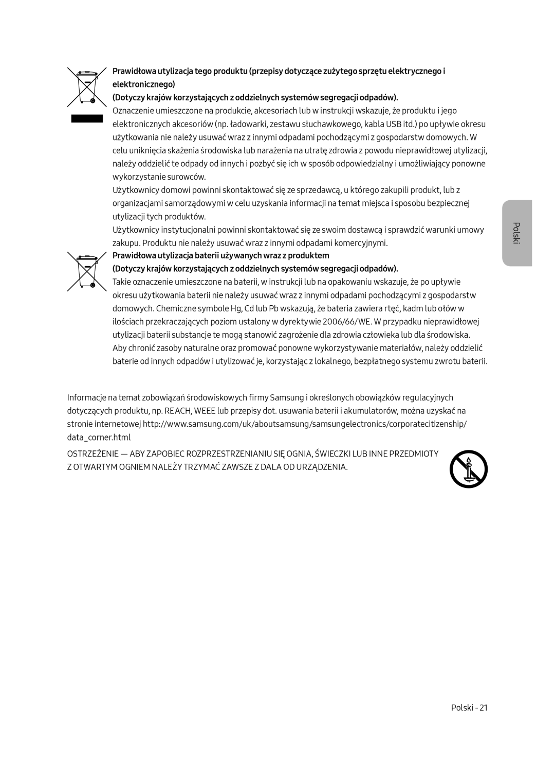 Samsung UE55MU6502UXXH, UE49MU6502UXXH, UE65MU6502UXXH manual Polski 