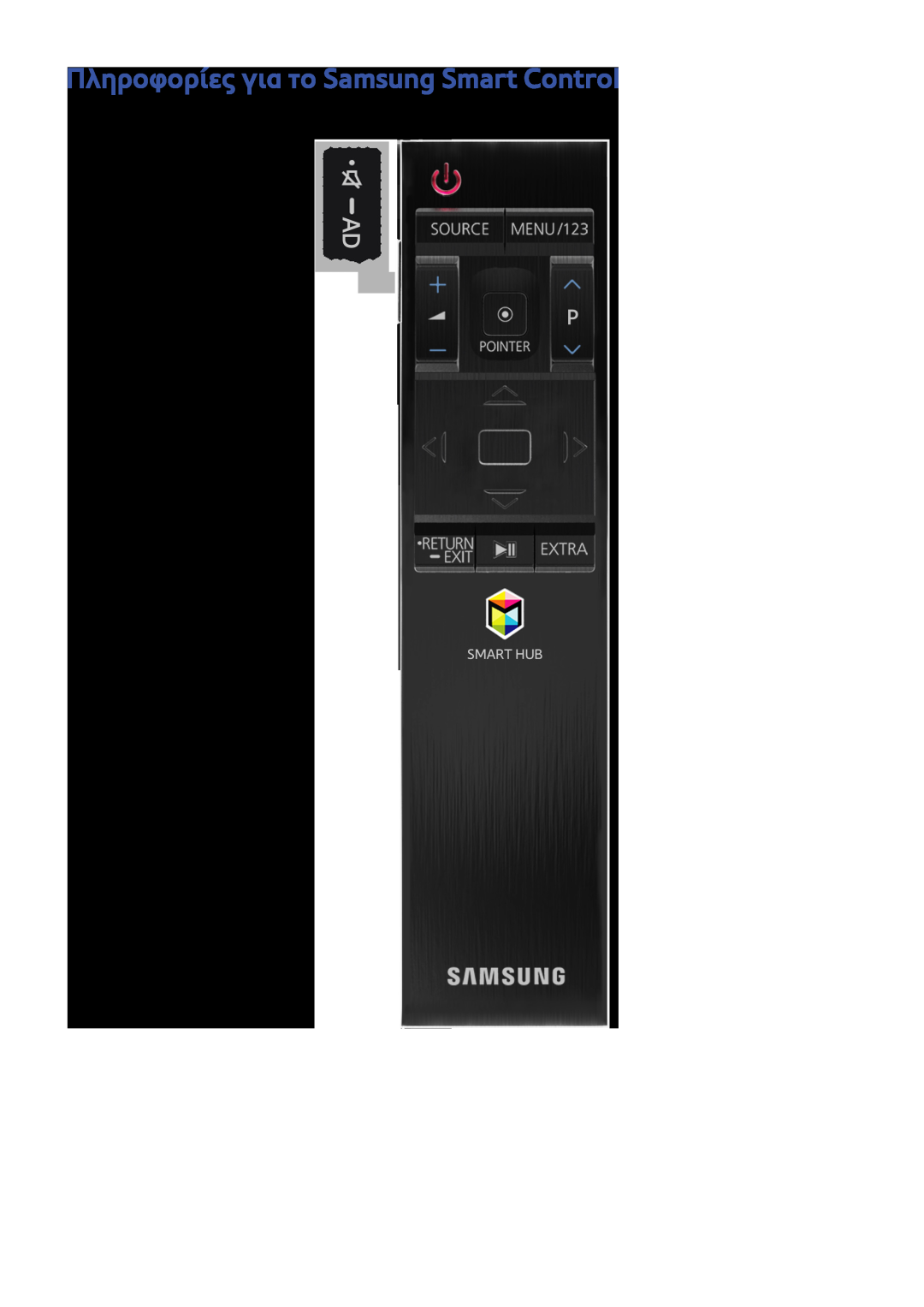 Samsung UE48J6300AWXXH, UE50J6240AWXXH, UE48J6200AWXXH, UE55J5500AWXXH manual Πληροφορίες για το Samsung Smart Control 
