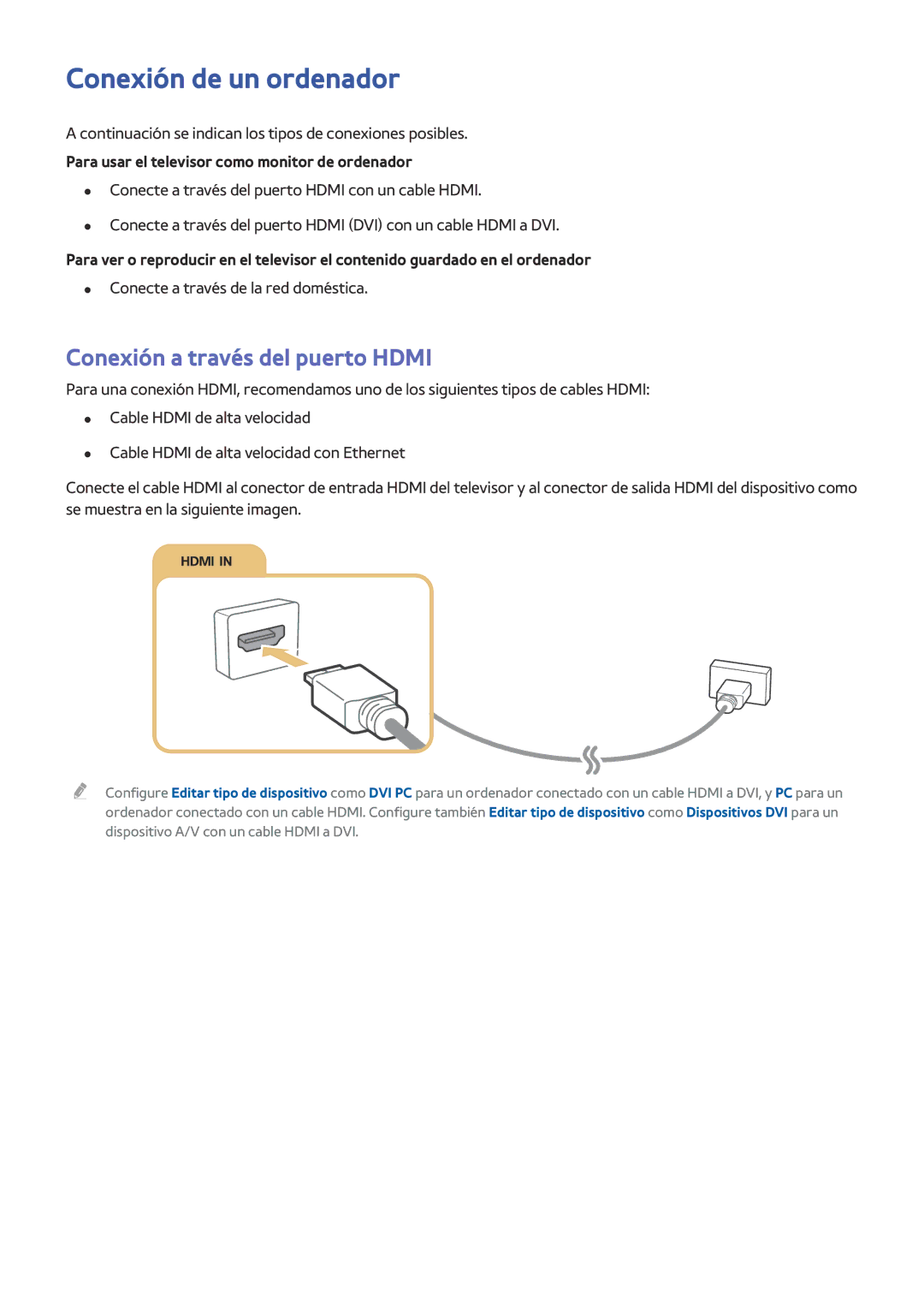 Samsung UE48JU6640UXXC Conexión de un ordenador, Conexión a través del puerto Hdmi, Conecte a través de la red doméstica 