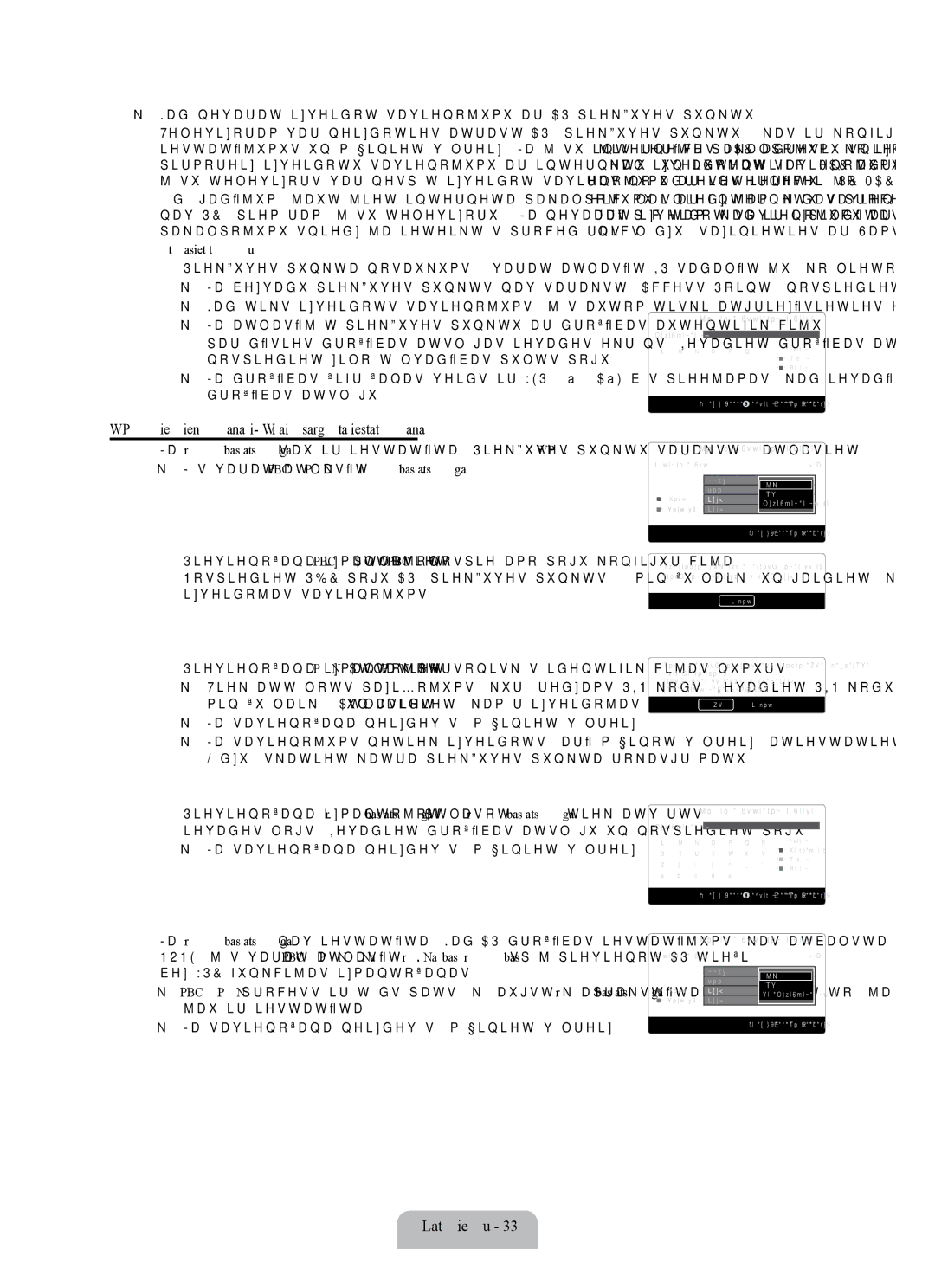 Samsung UE55B7000WWXBT manual WPS pievienošana Wi-Fi aizsargāta iestatīšana, Atlasiet tīklu, Bezvadu tīkla iestatīšana 