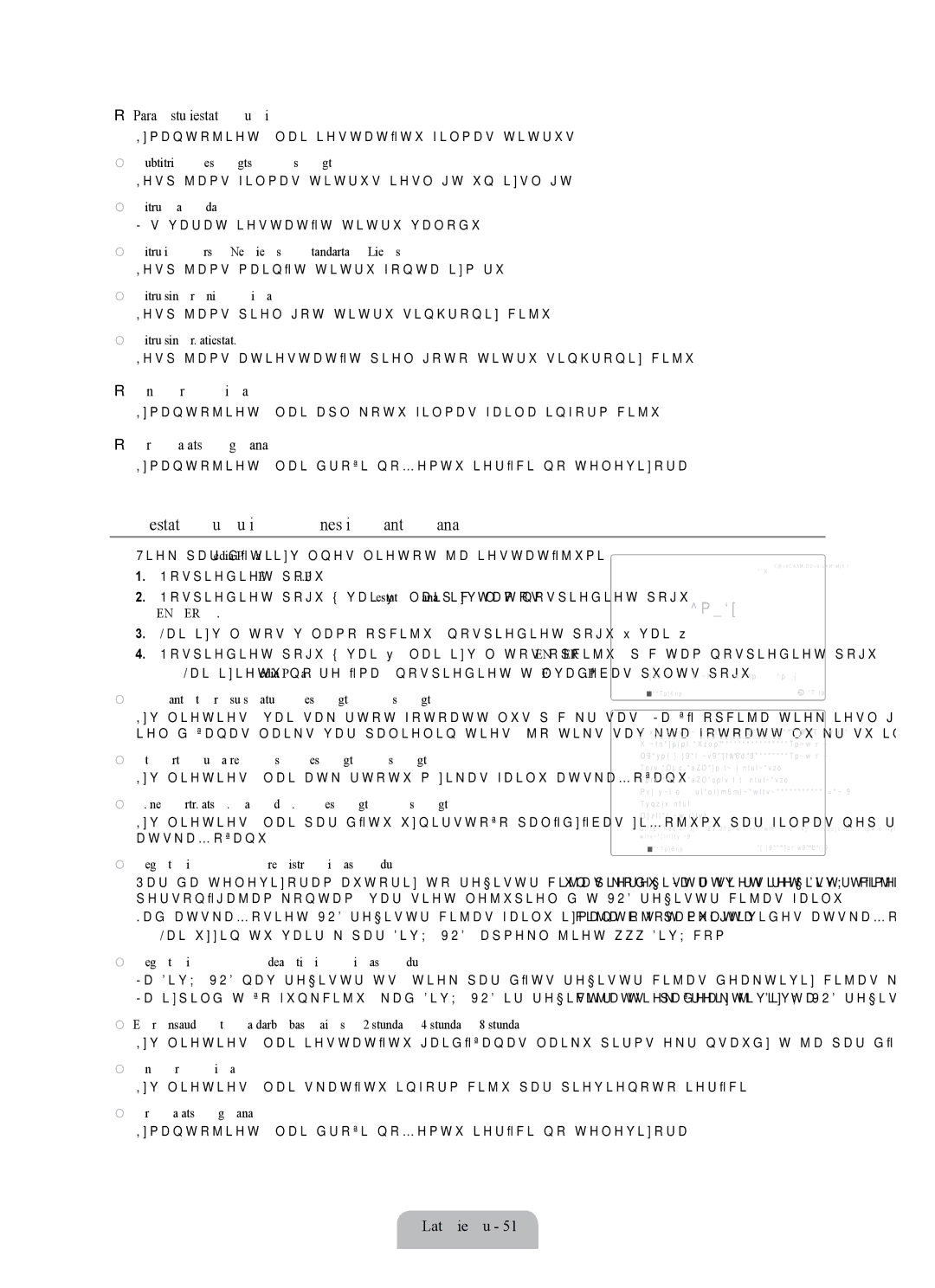 Samsung UE55B7000WWXBT, UE55B7020WWXBT manual Iestatījumu izvēlnes izmantošana, Parakstu iestatījumi 