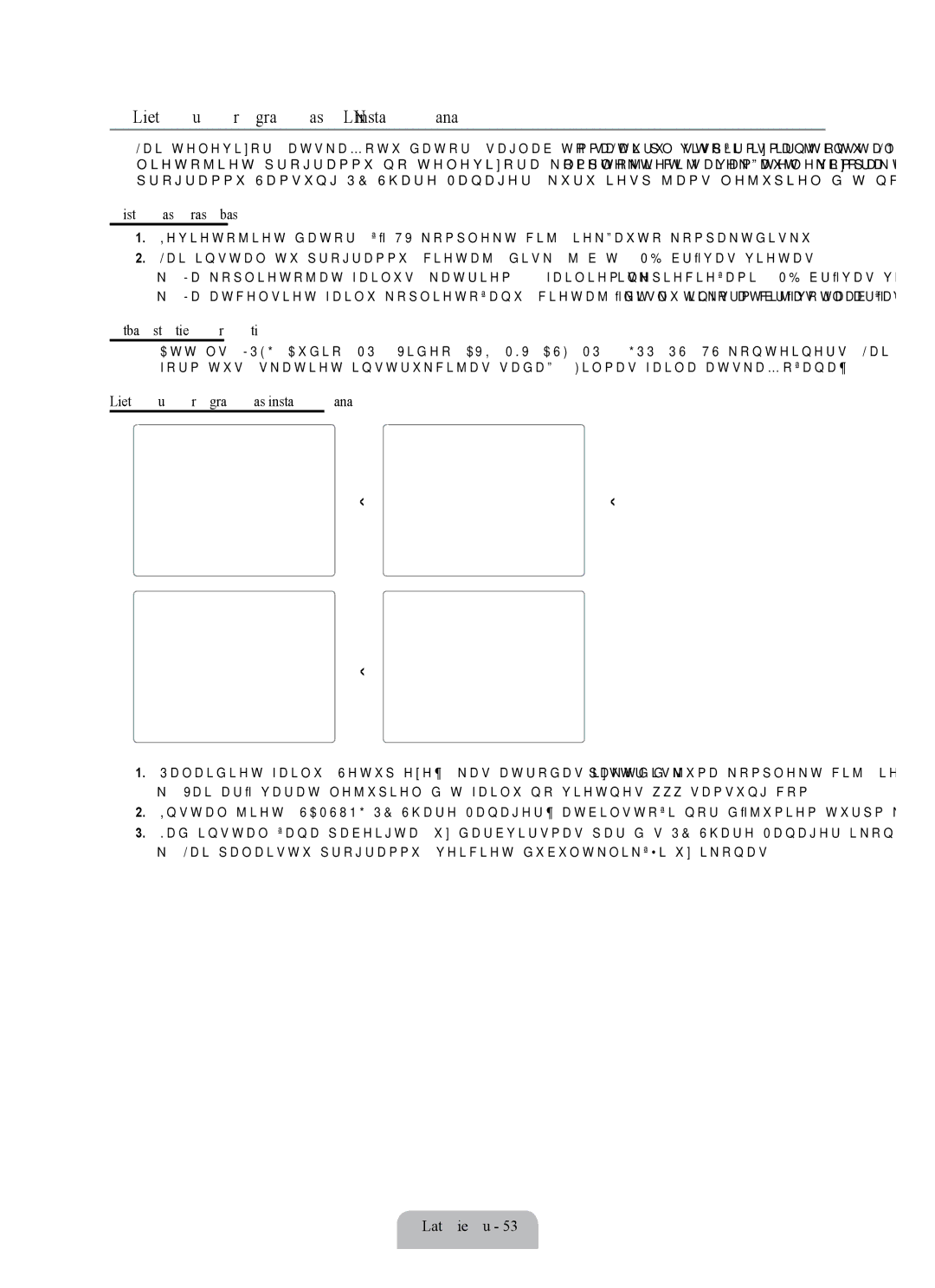 Samsung UE55B7000WWXBT, UE55B7020WWXBT manual Lietojumprogrammas Dlna instalēšana, Sistēmas prasības, Atbalstītie formāti 