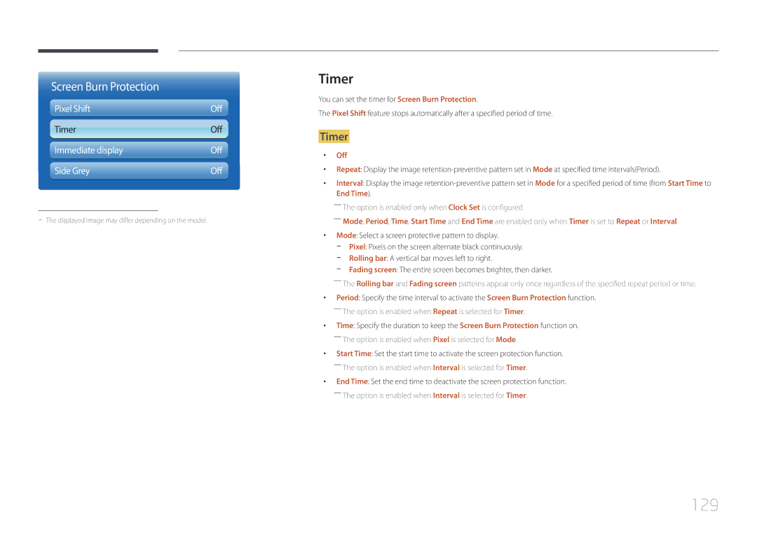 Samsung UE46C, UE55C user manual 129, Timer 