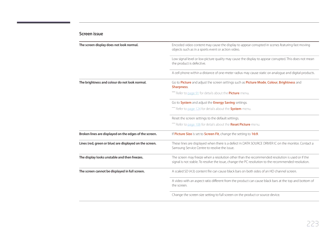 Samsung UE46C, UE55C user manual 223, Sharpness 