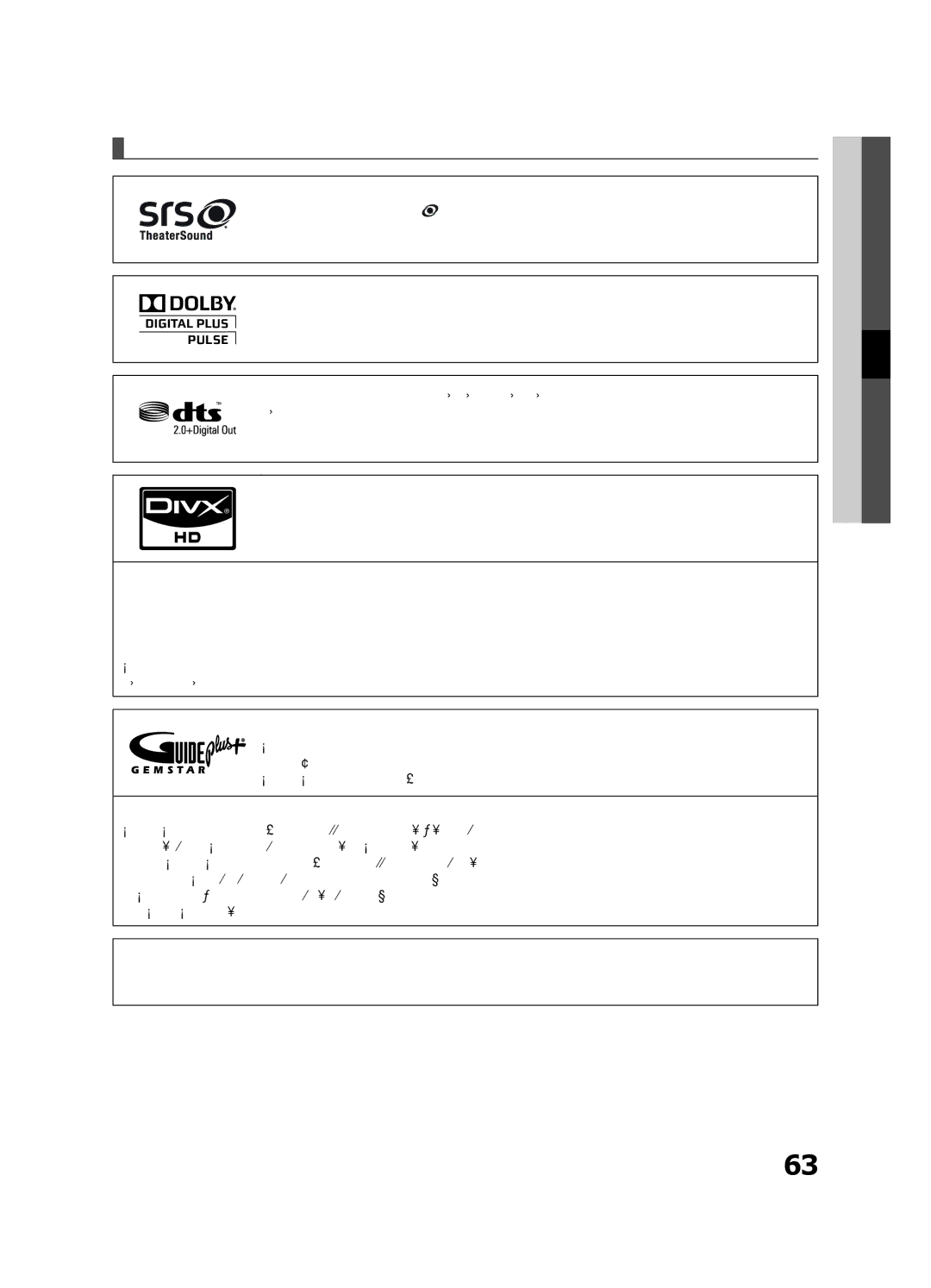 Samsung UE55C8000XWXXH, UE55C8700XSXXN, UE40C8790XSXZG, UE55C8790XSXZG, UE46C8790XSXZG manual Licence, Guide Plus+ Legal Notice 