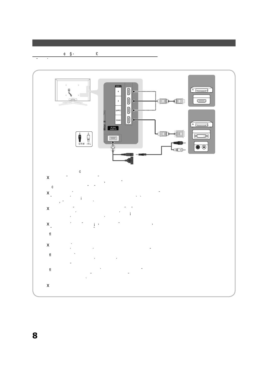 Samsung UE46C8790XSXZF, UE55C8700XSXXN, UE40C8790XSXZG, UE55C8790XSXZG manual Anschlüsse, Anschließen an ein AV-Gerät 