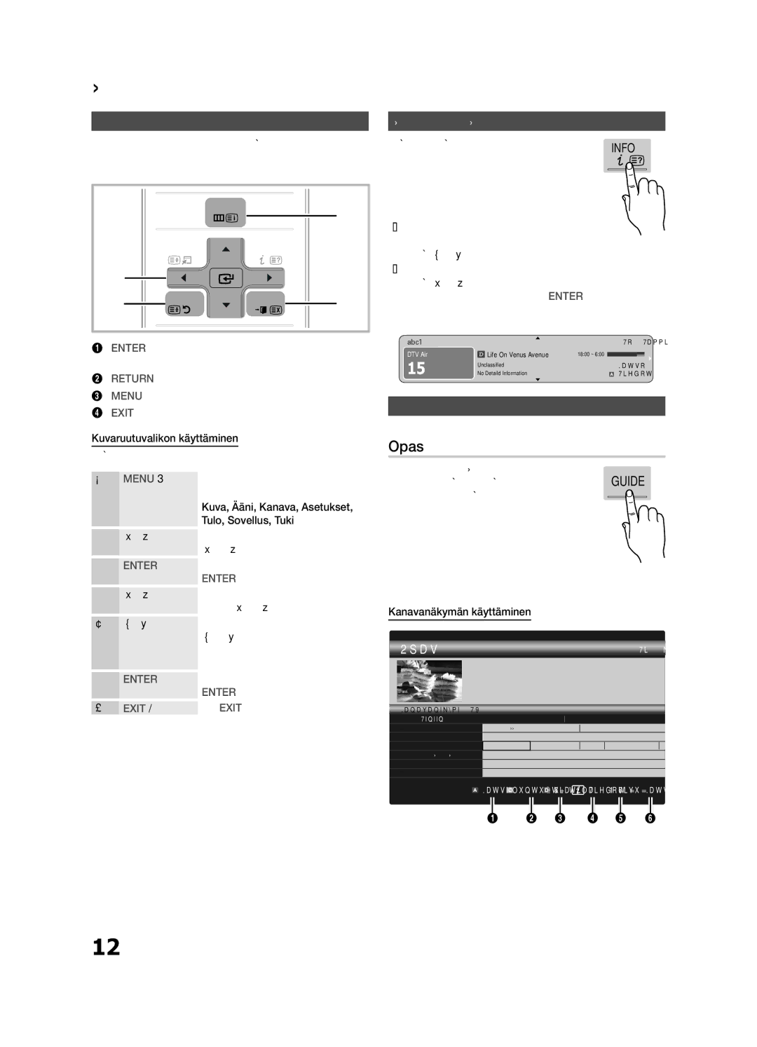 Samsung UE40C8705, UE55C8705, UE46C8705 user manual Perusominaisuudet, Opas, Valikoissa liikkuminen, Katselun suunnittelu 