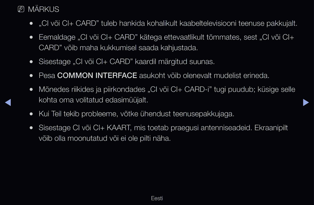 Samsung UE55D6500VSXXH, UE55D6200TSXZG, UE40D6200TSXZG, UE40D6000TWXXH manual Võib olla moonutatud või ei ole pilti näha 