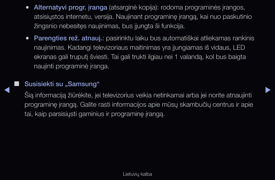 Samsung UE55D6200TSXZG, UE40D6200TSXZG manual Susisiekti su „Samsung, Tai, kaip parsisiųsti gaminius ir programinę įrangą 