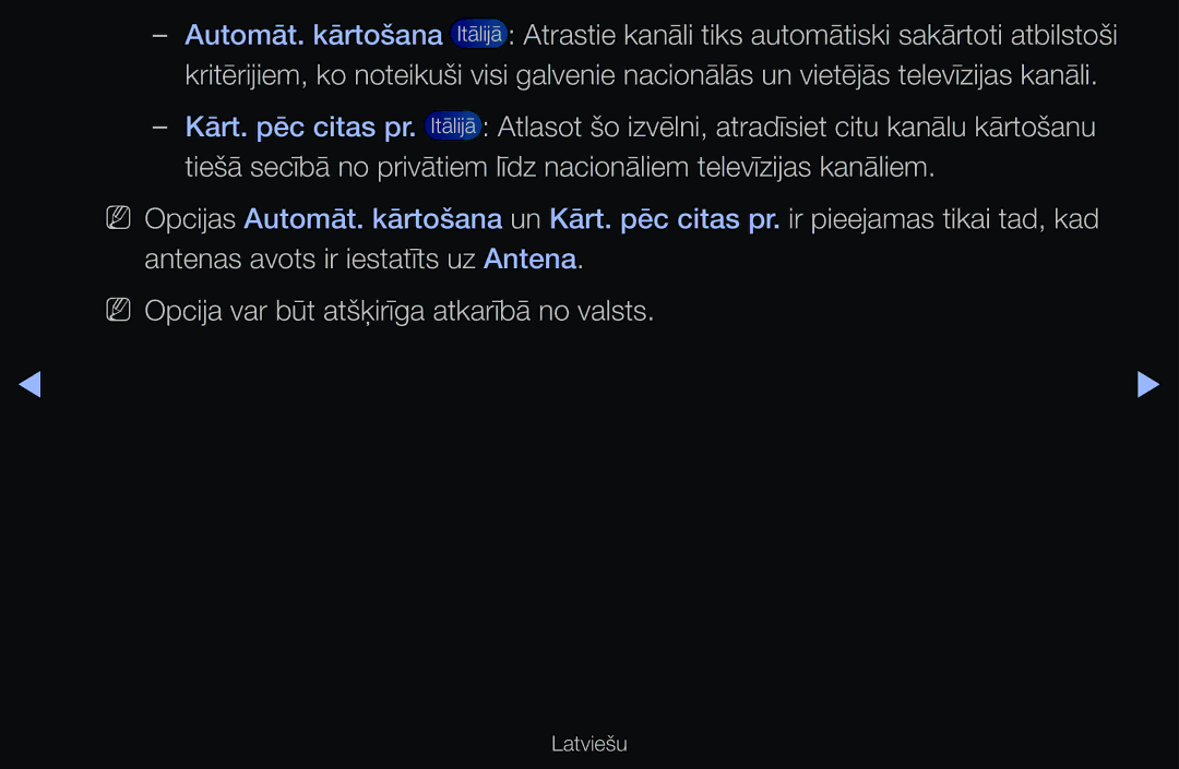 Samsung UE40D6000TWXXH, UE55D6200TSXZG, UE40D6200TSXZG, UE40D6500VSXXH manual NN Opcija var būt atšķirīga atkarībā no valsts 