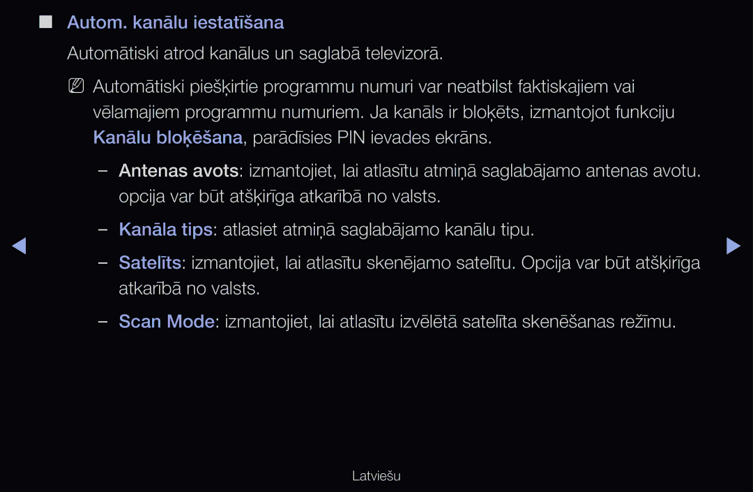 Samsung UE37D6100SWXXH, UE55D6200TSXZG, UE40D6200TSXZG, UE40D6000TWXXH, UE40D6500VSXXH manual Autom. kanālu iestatīšana 
