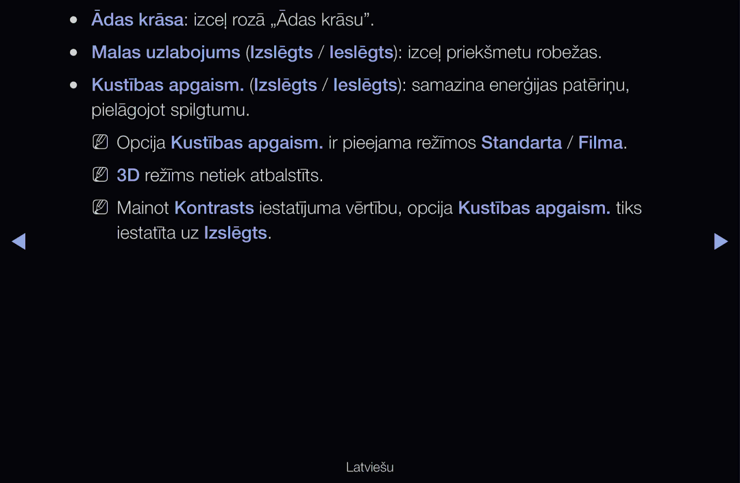 Samsung UE55D6000TWXXH, UE55D6200TSXZG, UE40D6200TSXZG manual Ādas krāsa izceļ rozā „Ādas krāsu, Pielāgojot spilgtumu 