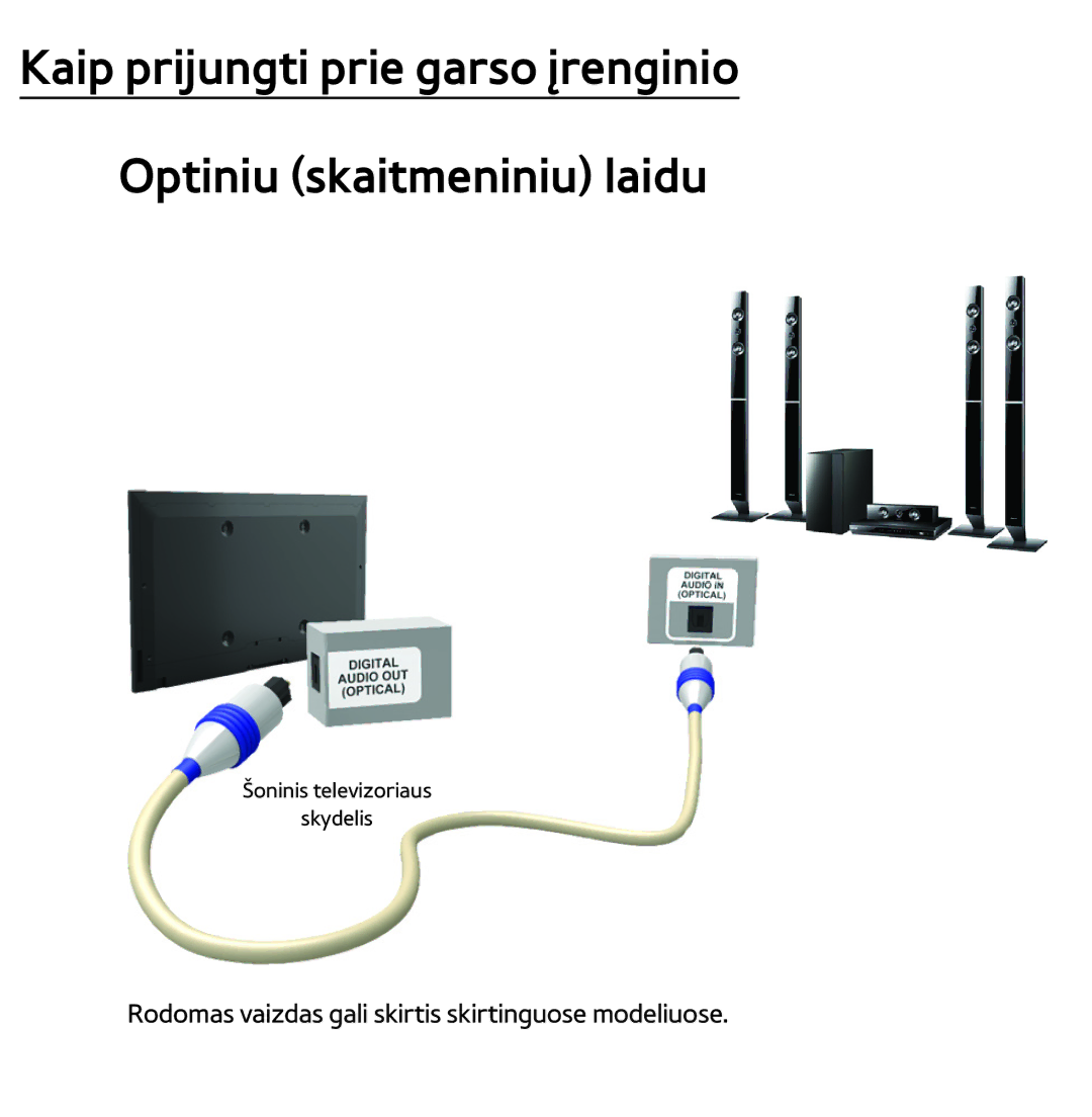 Samsung UE75ES9000SXXH, UE55ES8000SXXH, UE55ES7000SXXH, UE46ES8000SXXH, UE46ES7000SXXH manual Šoninis televizoriaus Skydelis 