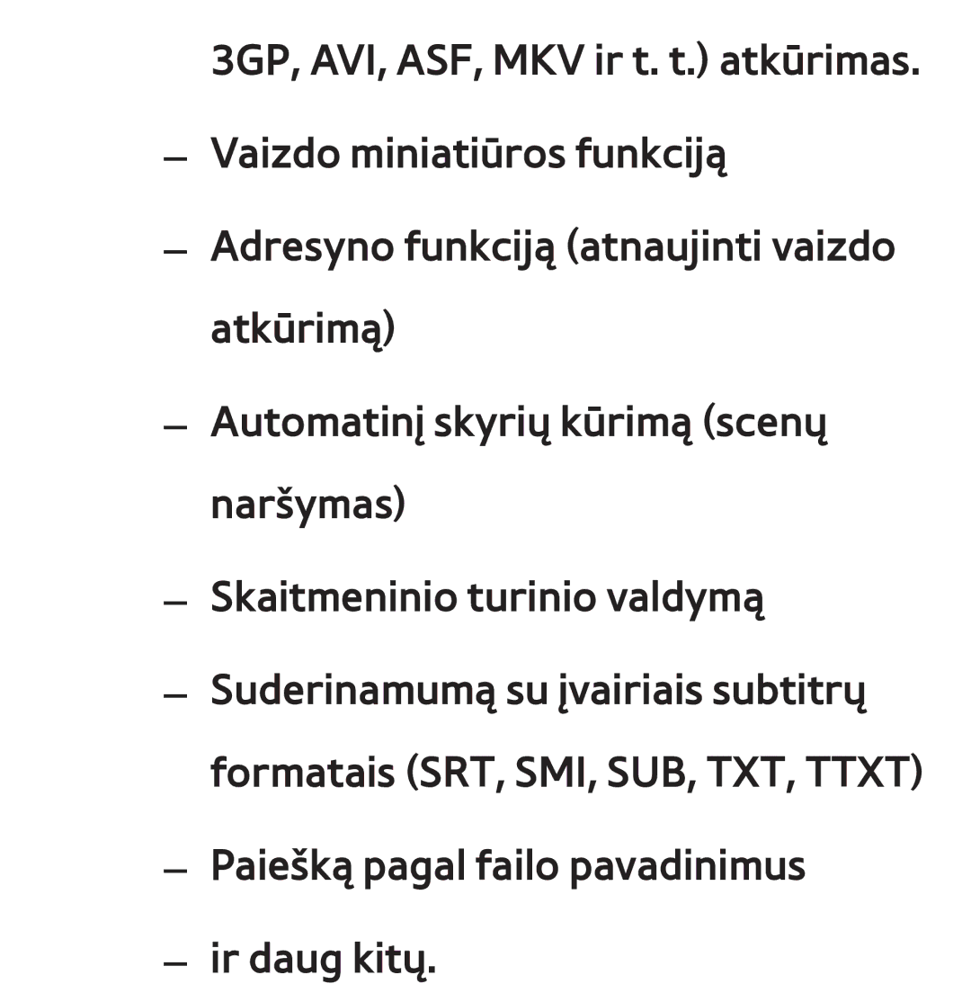 Samsung UE40ES8000SXXH, UE55ES8000SXXH, UE55ES7000SXXH, UE46ES8000SXXH manual Paiešką pagal failo pavadinimus Ir daug kitų 