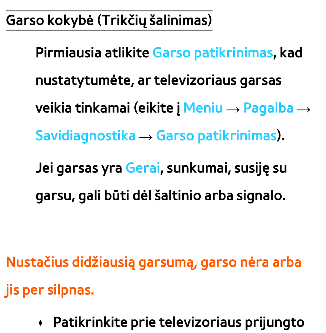 Samsung UE55ES7000SXXH, UE55ES8000SXXH, UE46ES8000SXXH, UE46ES7000SXXH manual ŒŒ Patikrinkite prie televizoriaus prijungto 