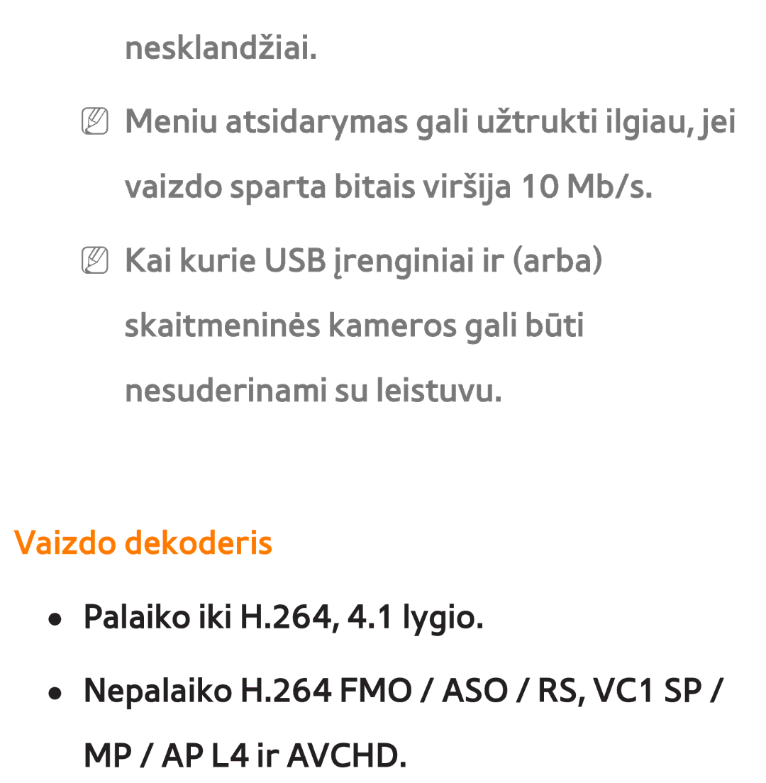 Samsung UE46ES8000SXXH, UE55ES8000SXXH, UE55ES7000SXXH, UE46ES7000SXXH, UE65ES8000SXXH, UE40ES8000SXXH manual Vaizdo dekoderis 