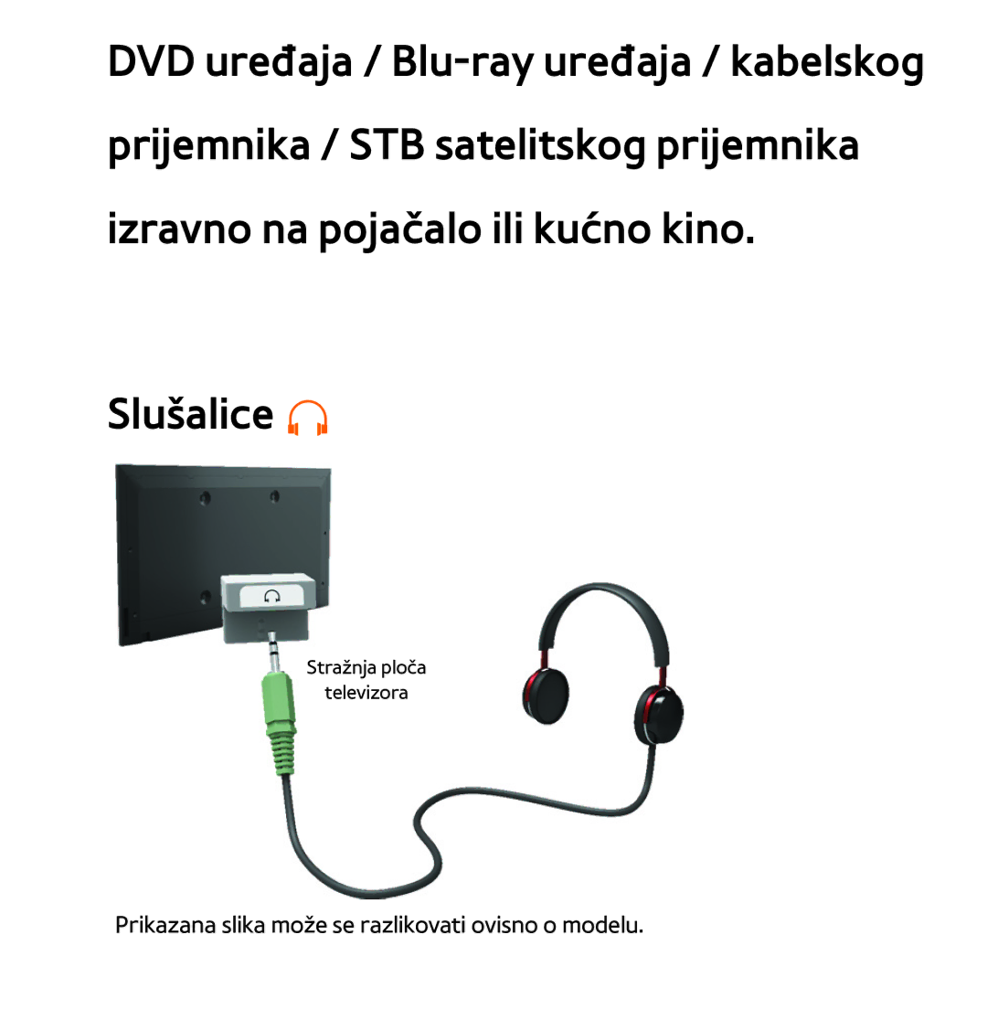 Samsung UE46ES8000SXXH, UE55ES8000SXXH, UE55ES7000SXXH, UE46ES7000SXXH Prikazana slika može se razlikovati ovisno o modelu 