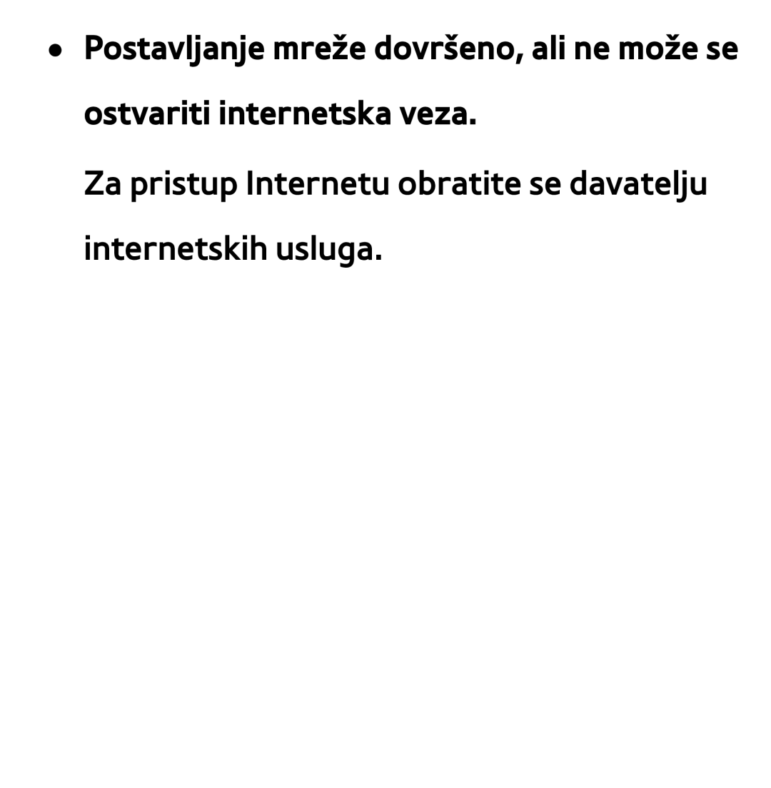 Samsung UE46ES7000SXXH, UE55ES8000SXXH, UE55ES7000SXXH, UE46ES8000SXXH, UE65ES8000SXXH manual Ostvariti internetska veza 