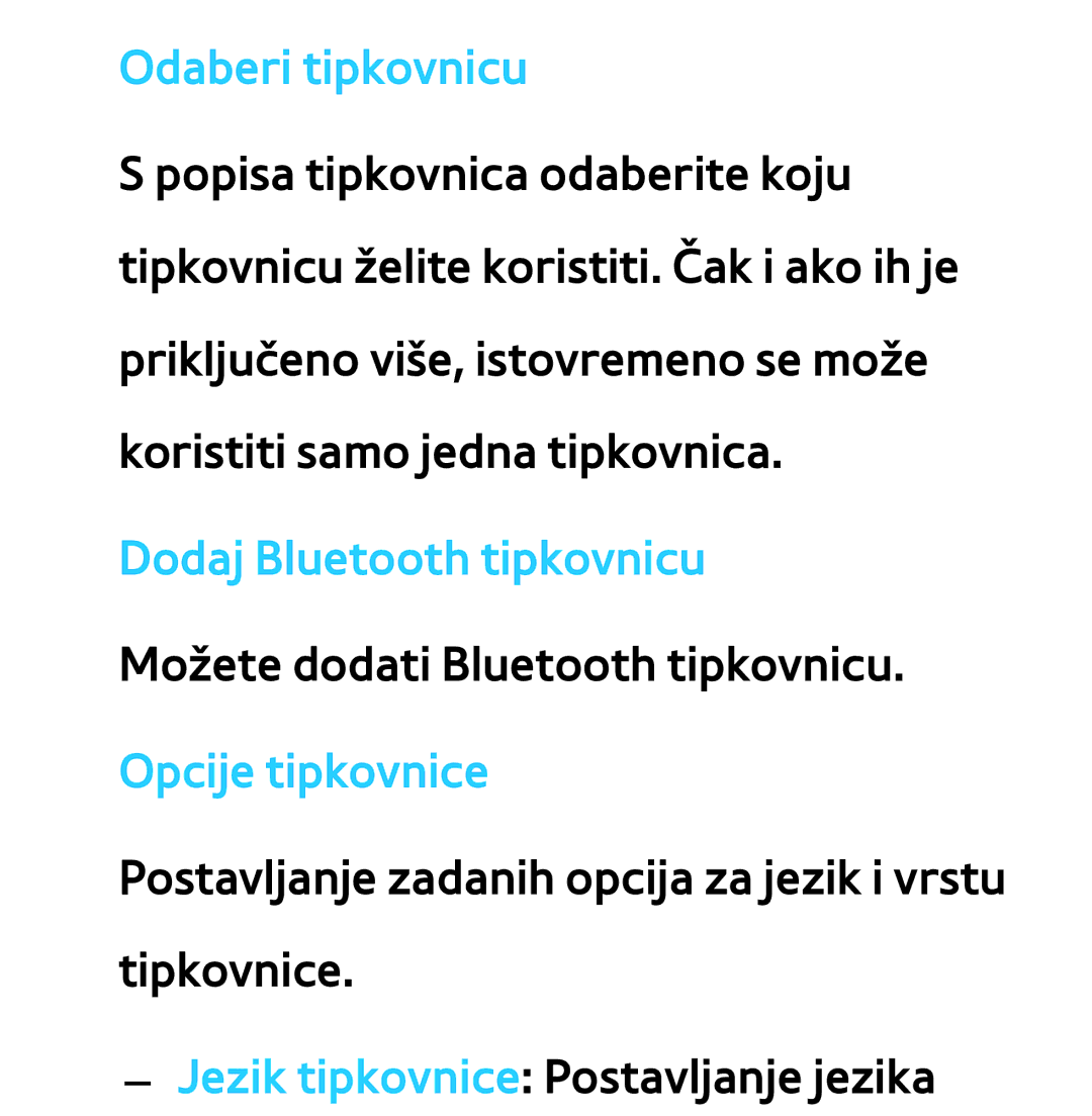 Samsung UE40ES8000SXXH, UE55ES8000SXXH, UE55ES7000SXXH, UE46ES8000SXXH manual Odaberi tipkovnicu, Dodaj Bluetooth tipkovnicu 