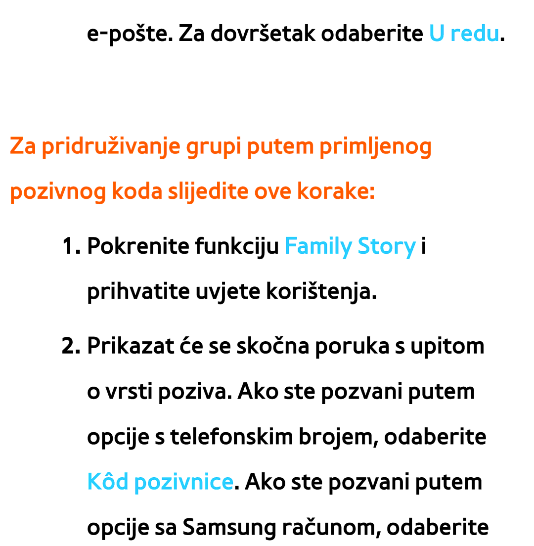 Samsung UE40ES8000SXXH, UE55ES8000SXXH, UE55ES7000SXXH, UE46ES8000SXXH, UE46ES7000SXXH Pošte. Za dovršetak odaberite U redu 