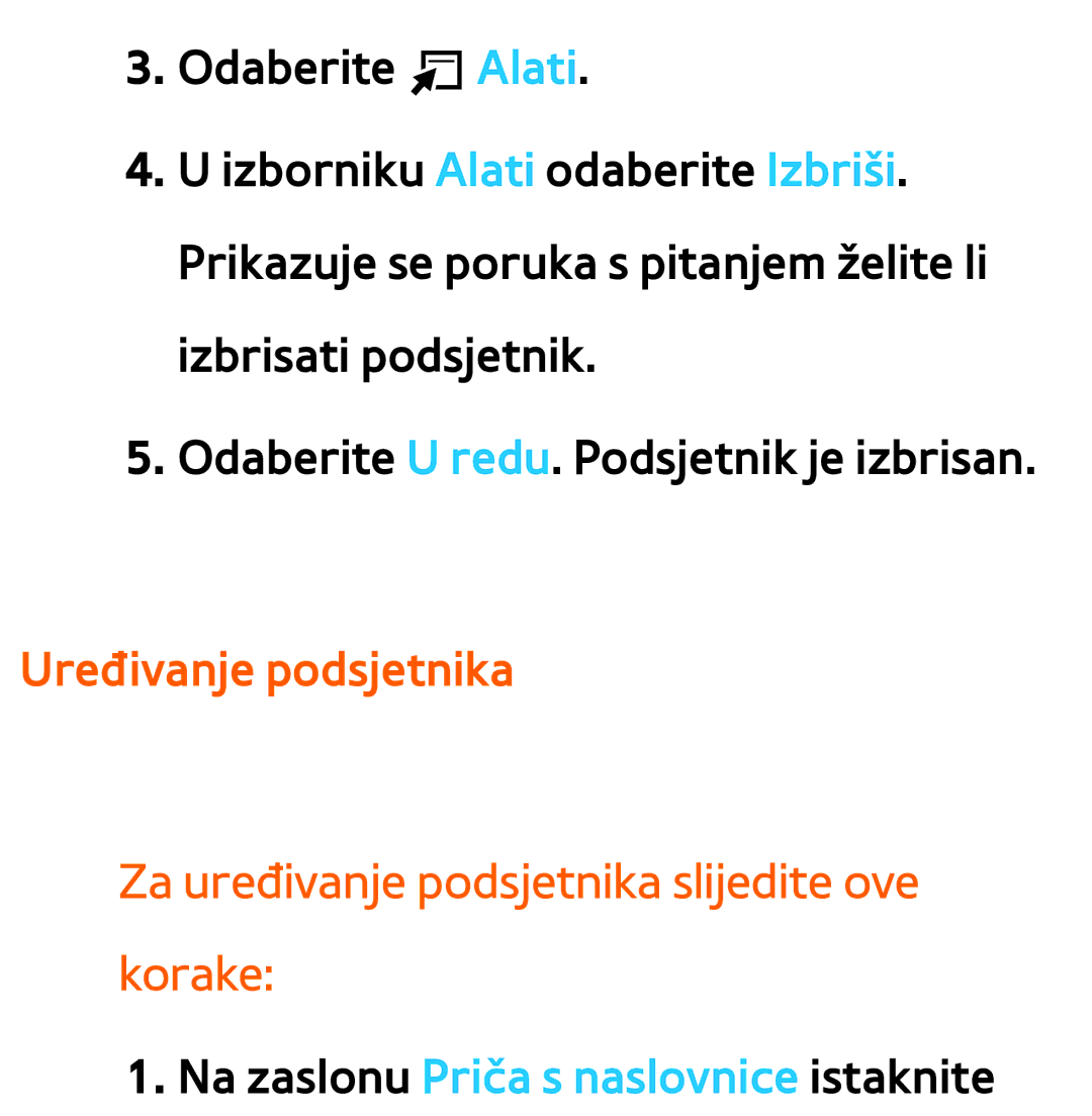 Samsung UE40ES7000SXXH, UE55ES8000SXXH, UE55ES7000SXXH, UE46ES8000SXXH manual Na zaslonu Priča s naslovnice istaknite 