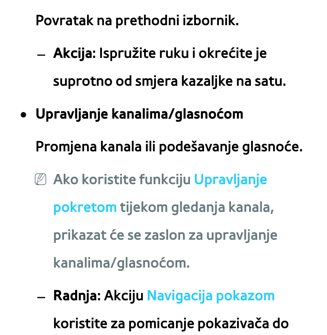 Samsung UE40ES8000SXXH, UE55ES8000SXXH, UE55ES7000SXXH, UE46ES8000SXXH, UE46ES7000SXXH manual Upravljanje kanalima/glasnoćom 