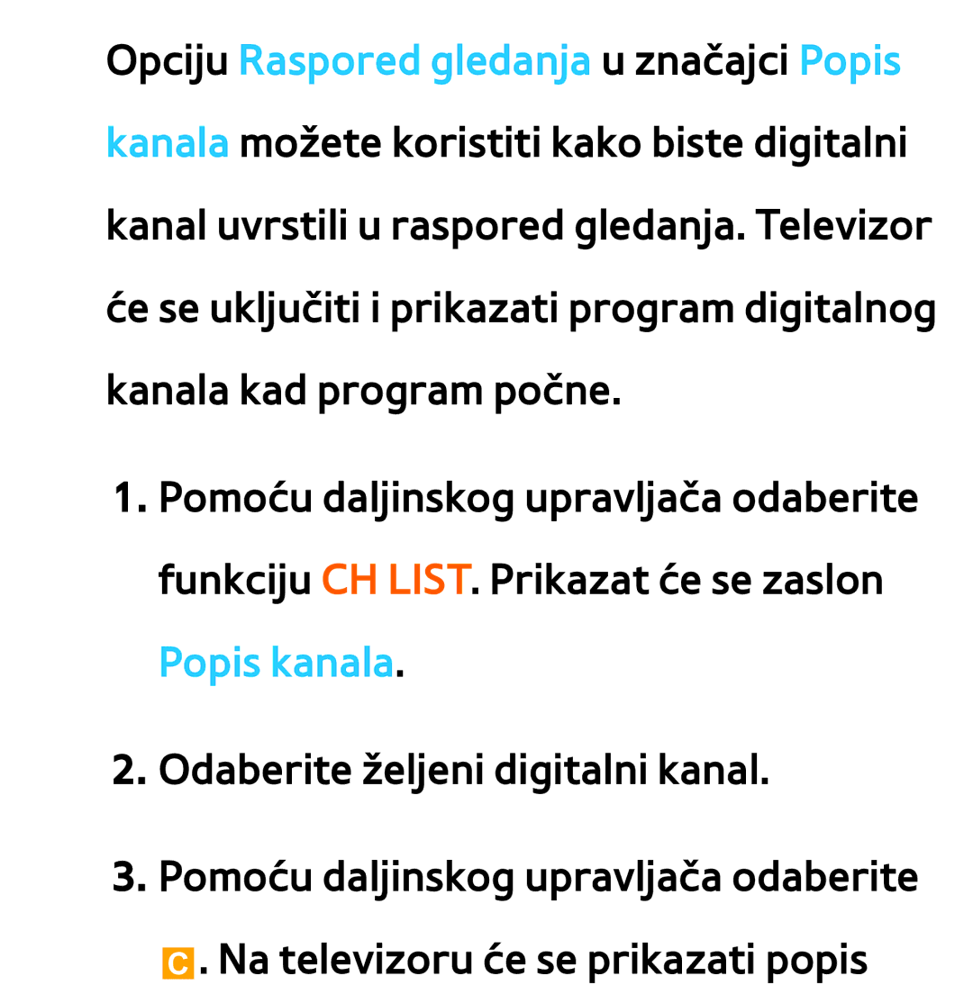 Samsung UE55ES8000SXXH, UE55ES7000SXXH, UE46ES8000SXXH, UE46ES7000SXXH, UE65ES8000SXXH, UE40ES8000SXXH manual Popis kanala 