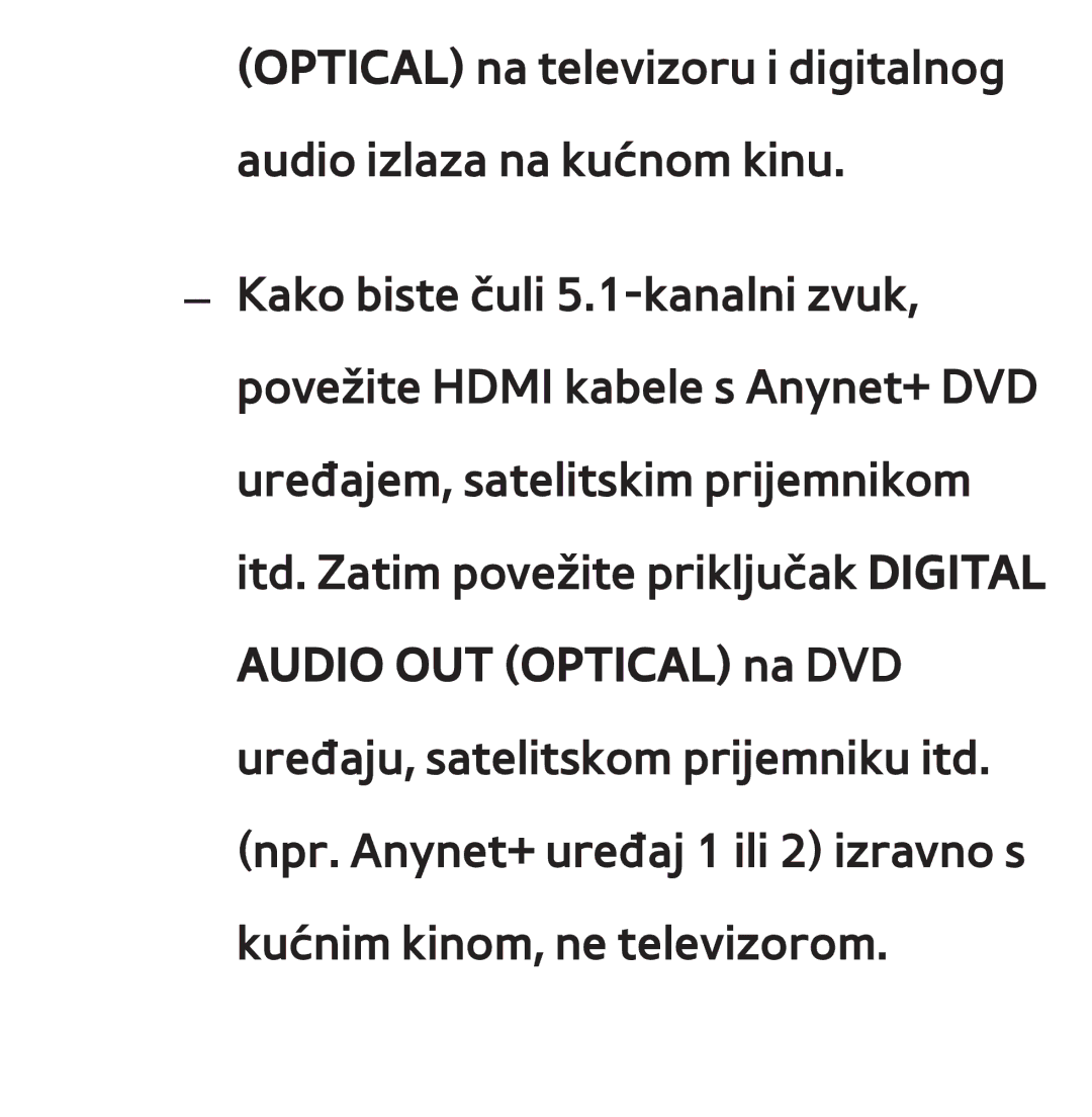 Samsung UE75ES9000SXXH, UE55ES8000SXXH, UE55ES7000SXXH, UE46ES8000SXXH, UE46ES7000SXXH manual Audio OUT Optical na DVD 