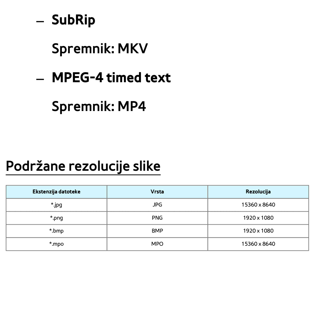 Samsung UE40ES7000SXXH, UE55ES8000SXXH, UE55ES7000SXXH, UE46ES8000SXXH, UE46ES7000SXXH, UE65ES8000SXXH, UE40ES8000SXXH SubRip 