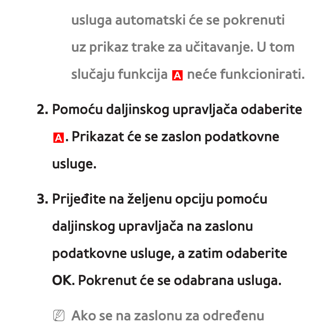 Samsung UE55ES8000SXXH, UE55ES7000SXXH, UE46ES8000SXXH, UE46ES7000SXXH, UE65ES8000SXXH manual NN Ako se na zaslonu za određenu 